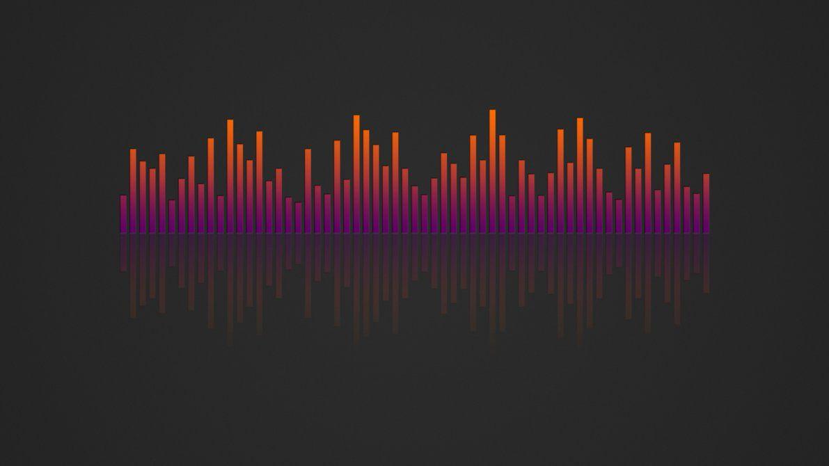 1191x670 Music Visualizer 4K Wallpaper Orange Purple