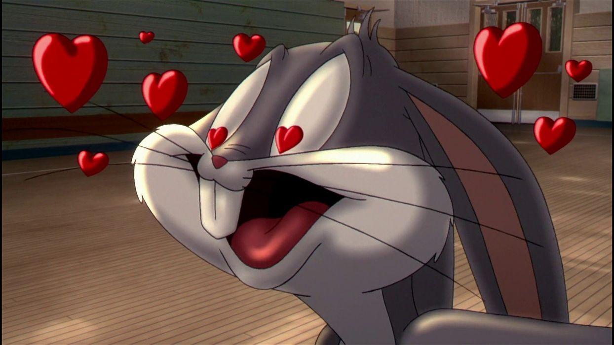 1244x700 Bugs Bunny enamorado corazones cartoons wallpaperx1080
