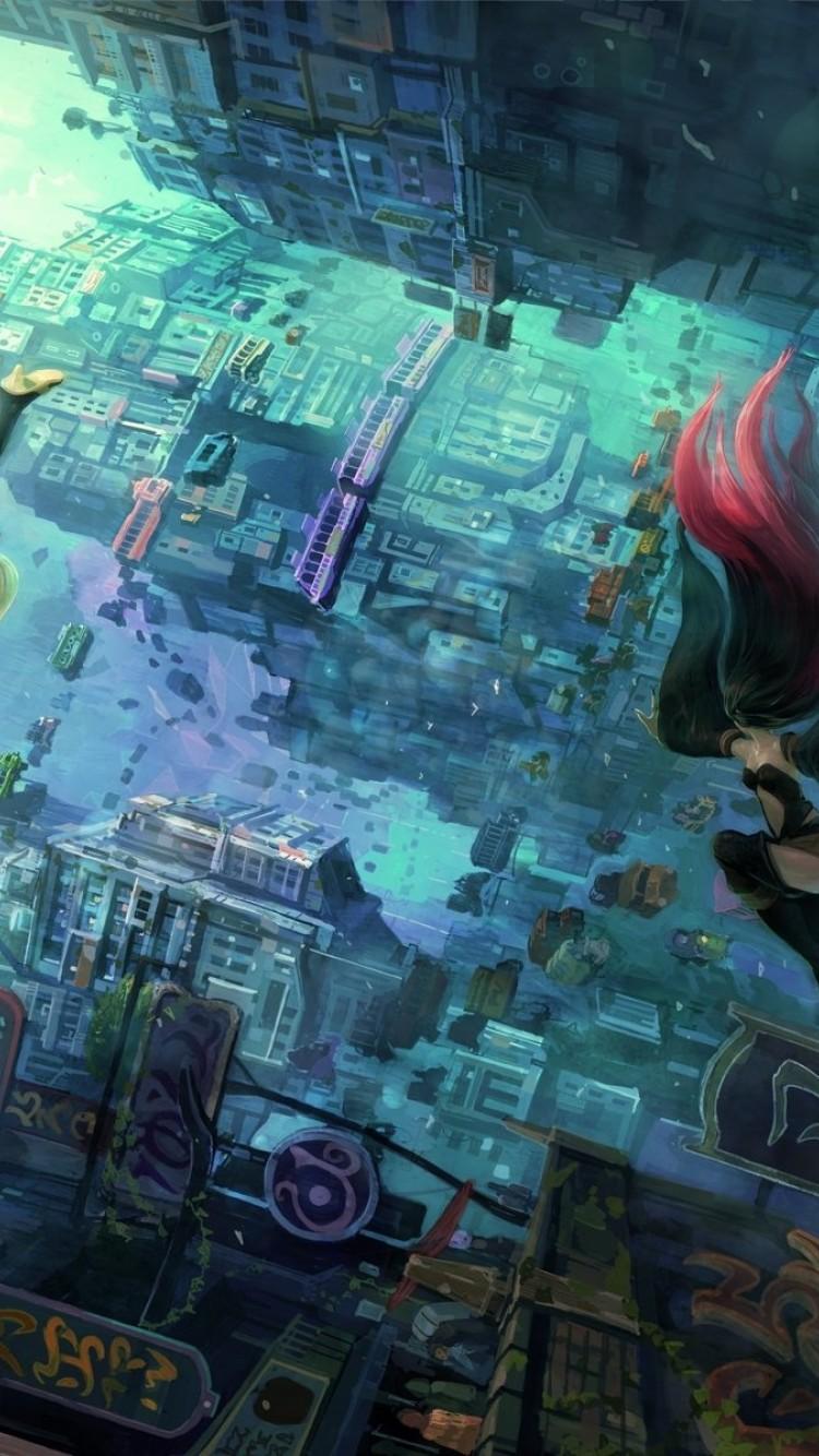 750x1334 Gravity Rush 2 HD Wallpaper iPhone 6 / 6S
