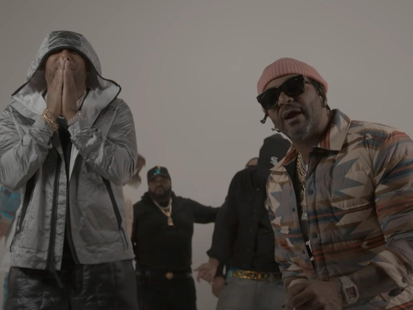 1400x1050 Jim Jones and Maino show out for “Three Cuts” video