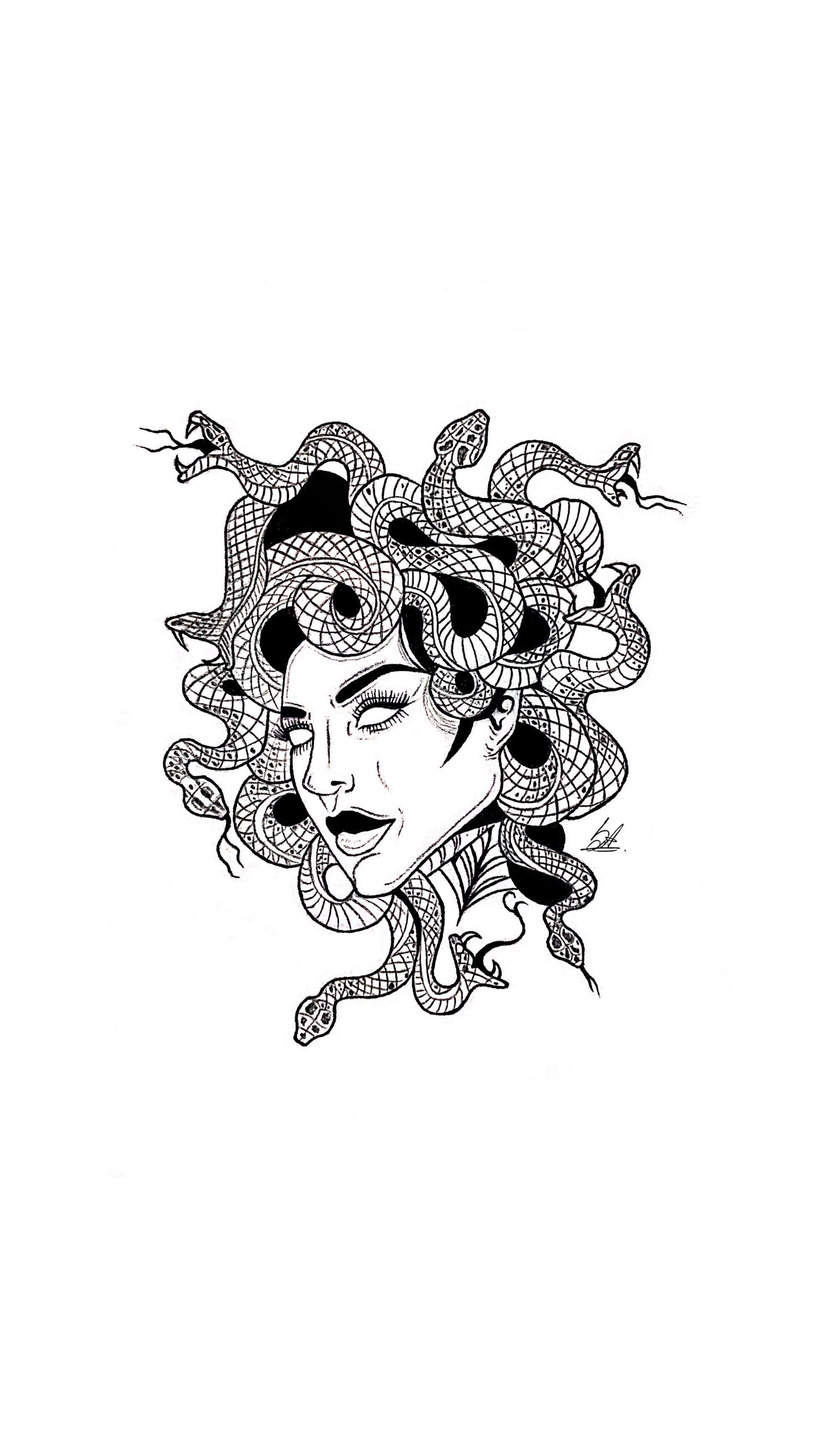 1947x3464 You cursed my soul, my mind is dead. Eyes like a weapon, snakes on my head”