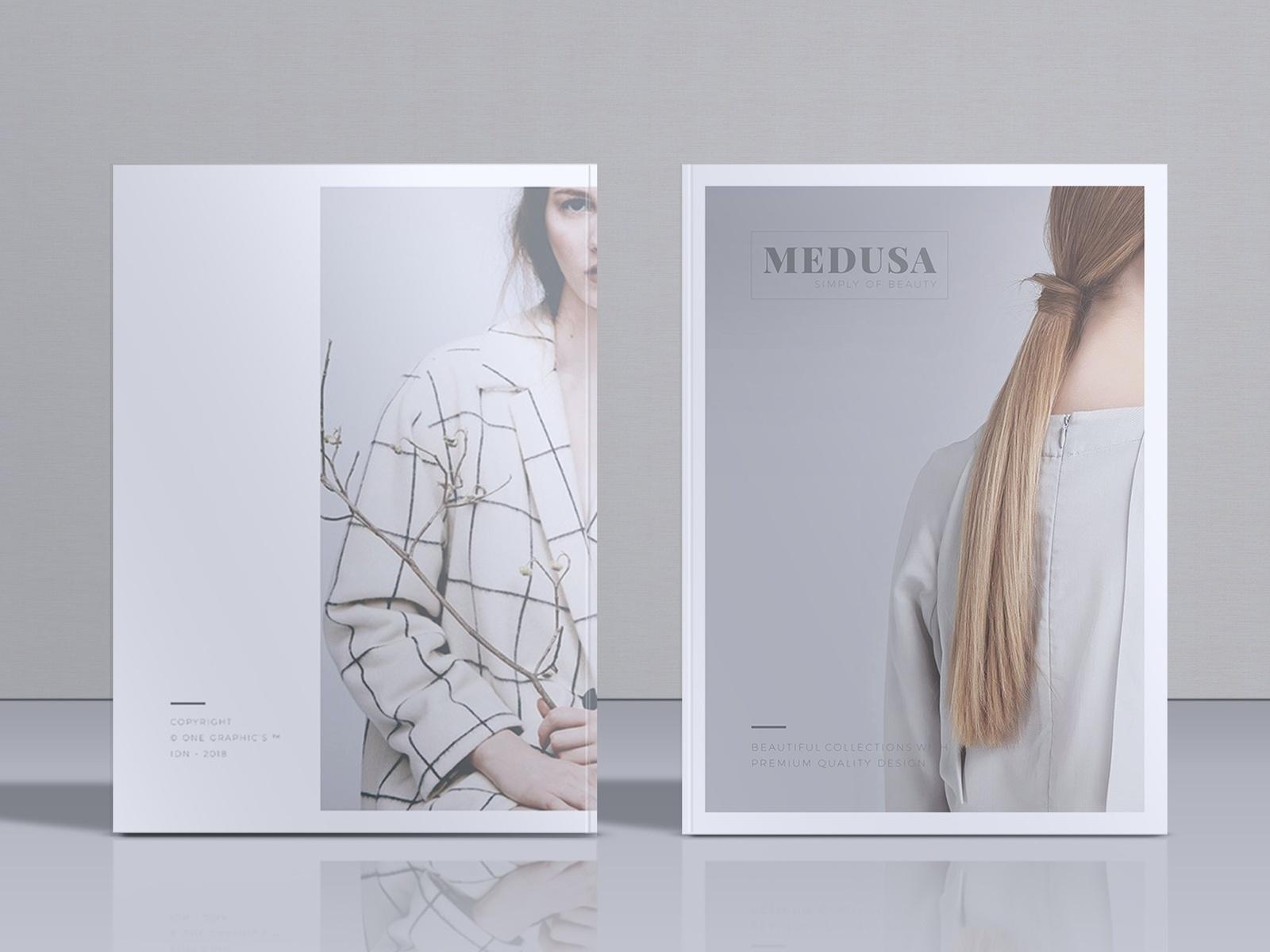 1600x1200 MEDUSA Minimal Lookbook Magazines by Brochure Design on Dribbble