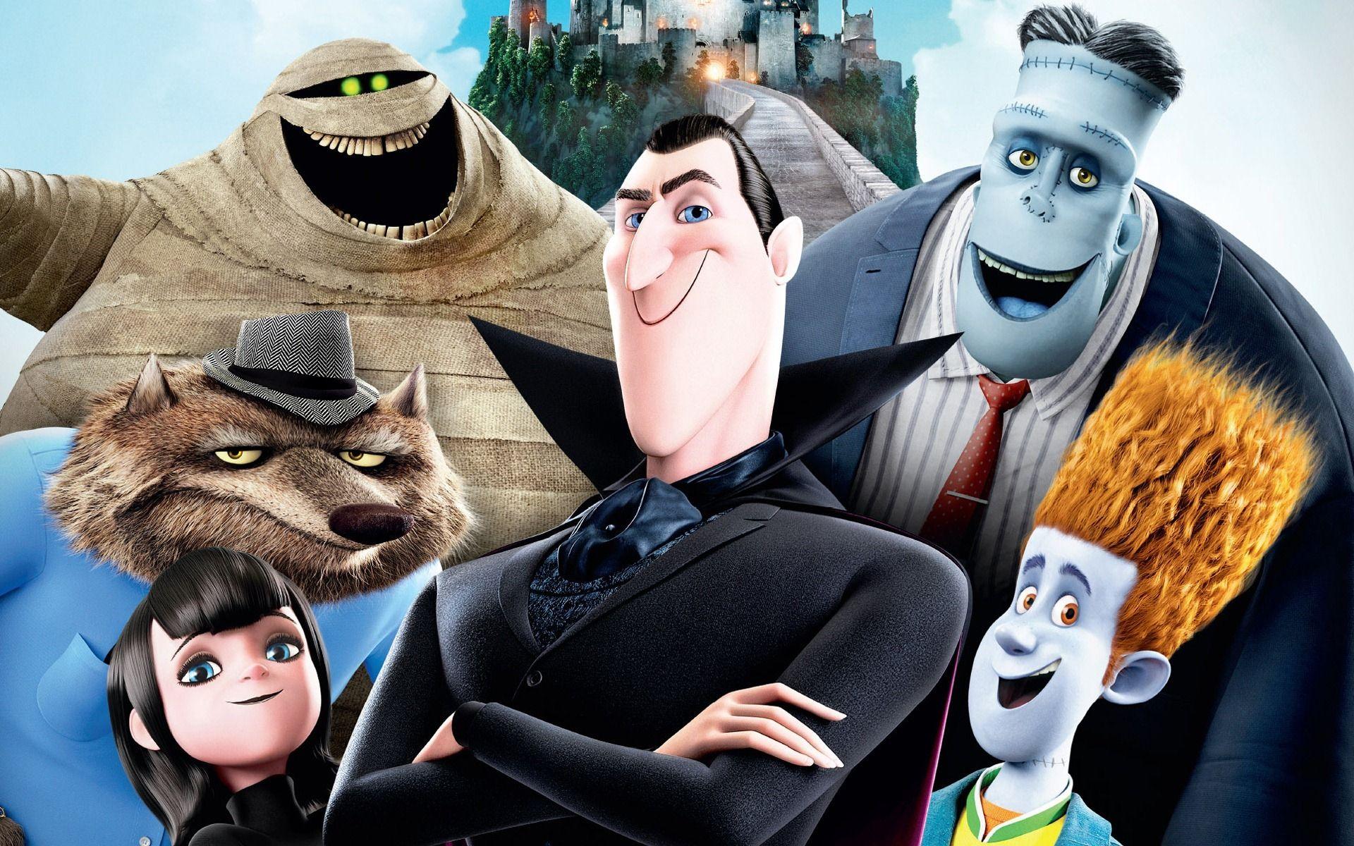 1920x1200 The main characters in Hotel Transylvania HD Wallpaper. Background