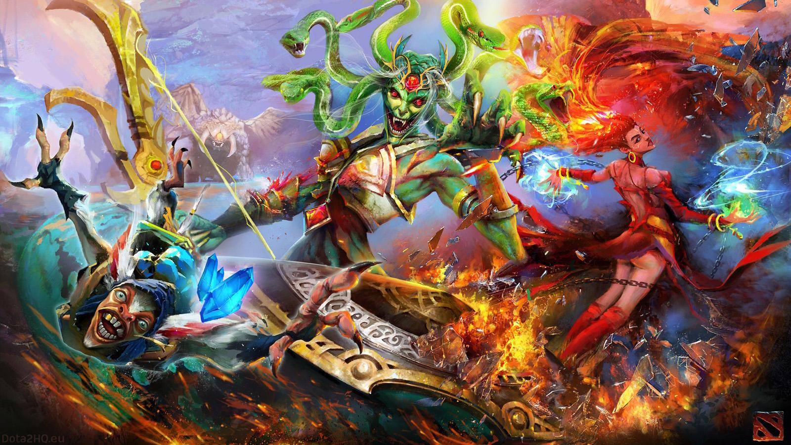 1600x900 Medusa Wallpaper Dota 2 HD Wallpaper