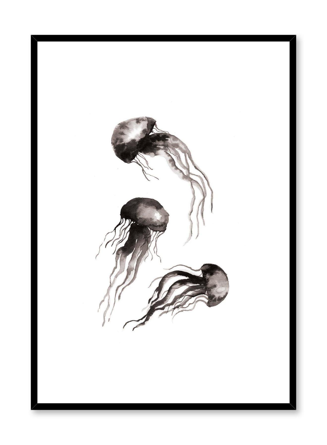 1321x1800 Medusa. Inked Jellyfishes Illustration