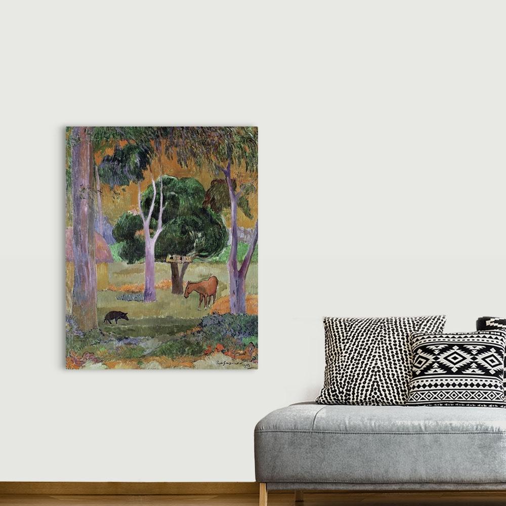 1000x1000 Dominican Landscape or, Landscape with a Pig and Horse, 1903 Wall Art, Canvas Prints, Framed Prints, Wall Peels. Great Big Canvas