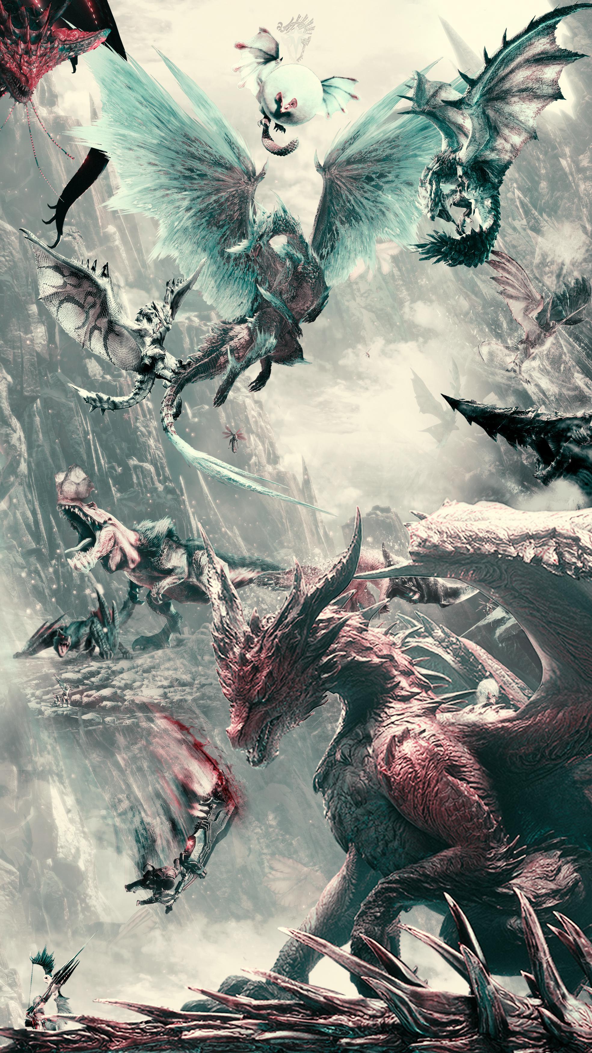1969x3500 Monster Hunter World Wallpaper By D3Hell UHD 1969X3500
