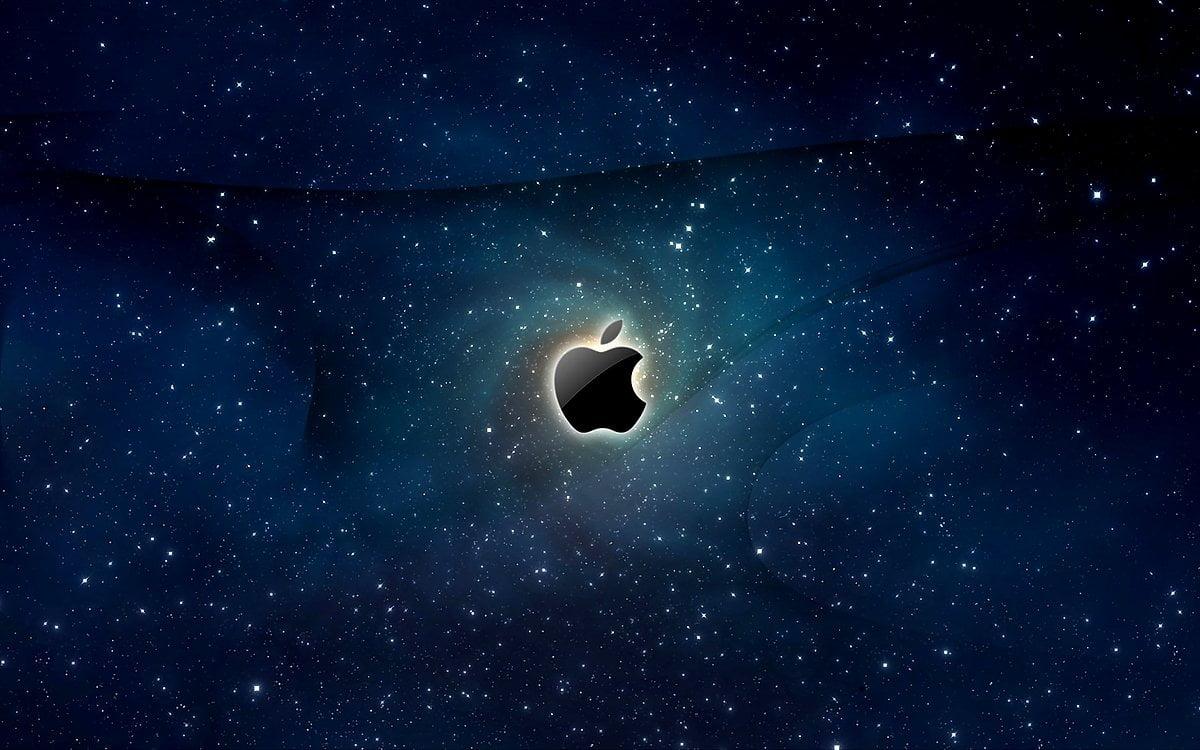 1200x750 Apple Logo, Outer Space, Moon background. Download Best Free photo