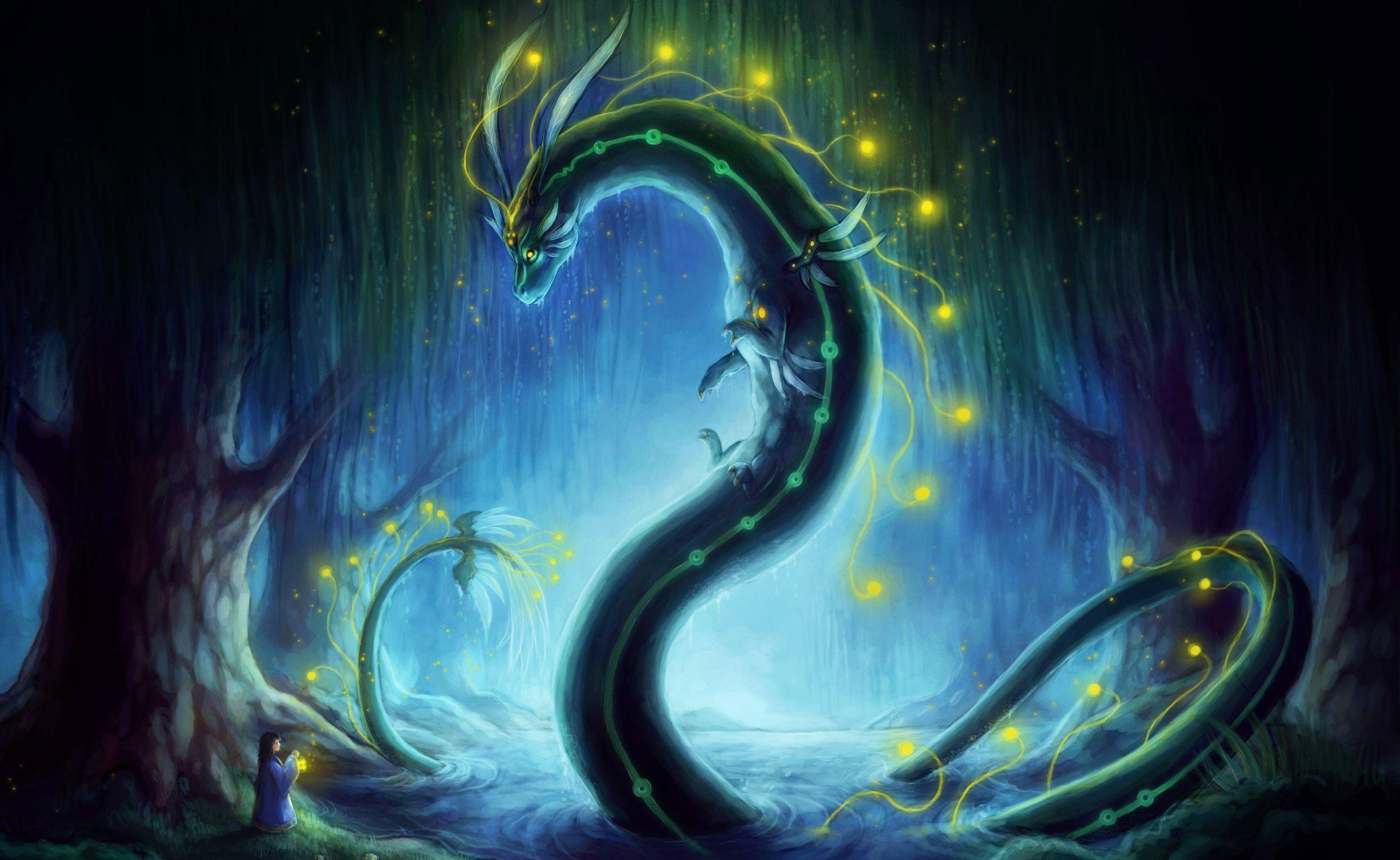 2560x1572 Blue Dragon wallpaper HD free. Art, Fantasy dragon, Graphic art print