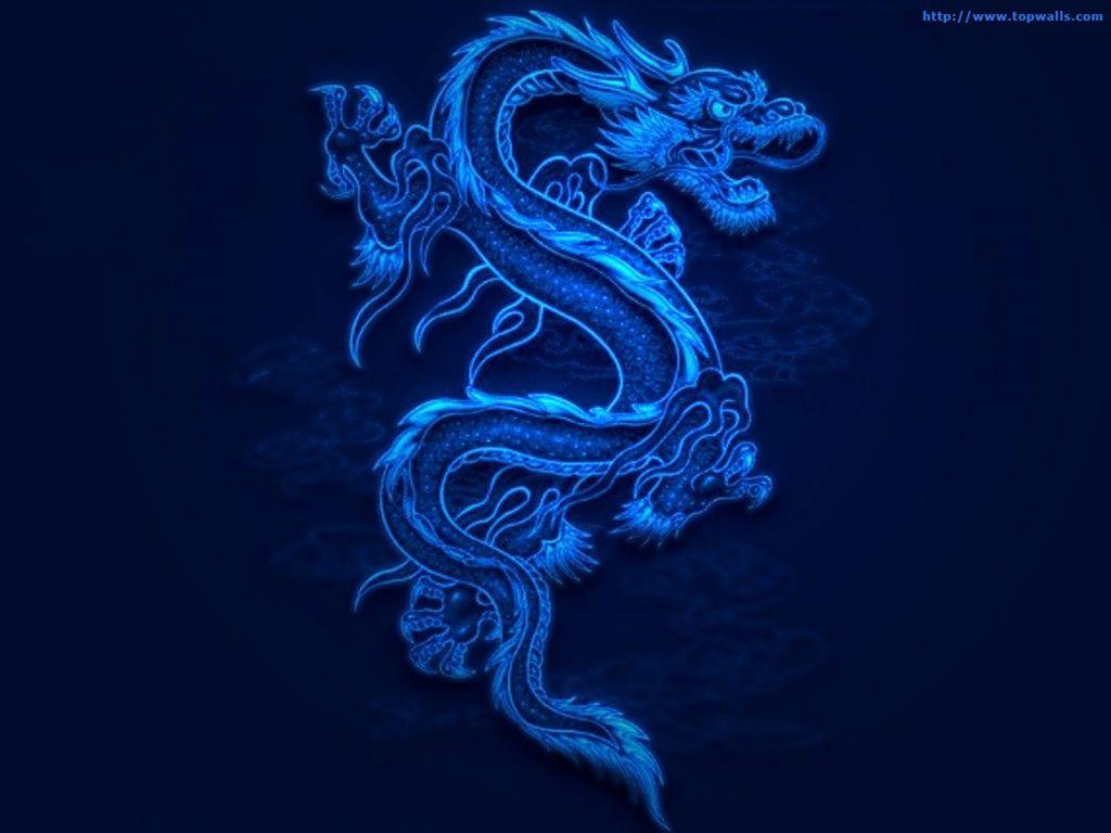 1024x768 Blue Dragon Wallpaper, HD Blue Dragon Background