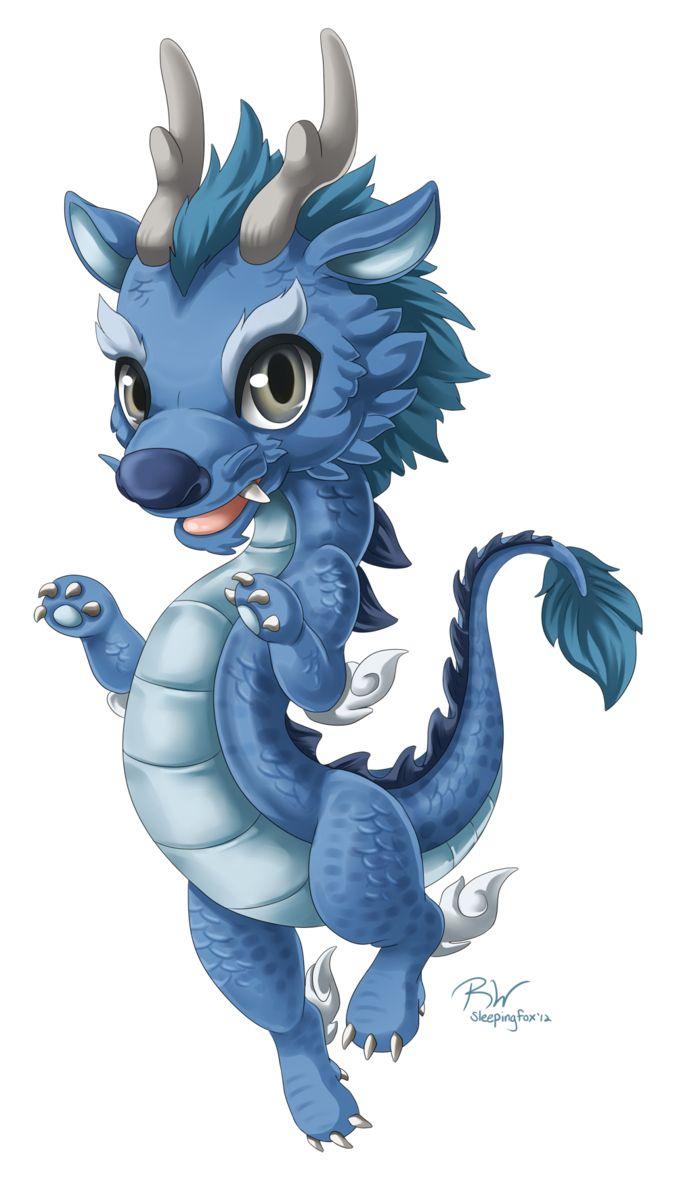 677x1179 Baby Chinese Dragon Cartoon