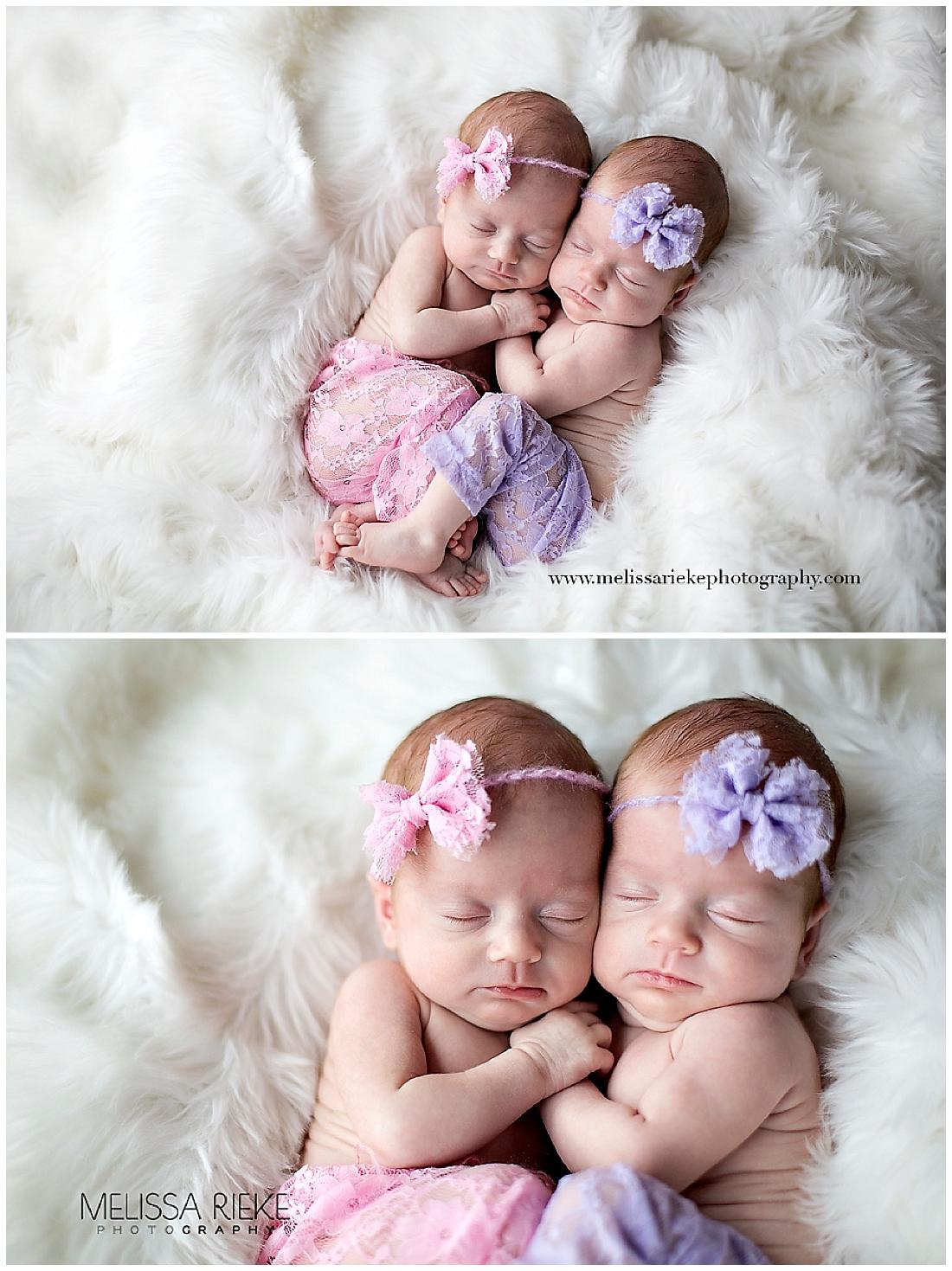 1100x1469 Twin Newborn Baby Girl Photo. Melissa Rieke Photography Kansas City Newborn Baby Photographer