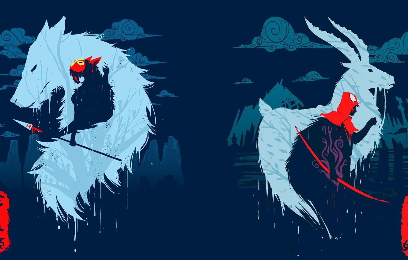 1332x850 Mononoke Wallpaper