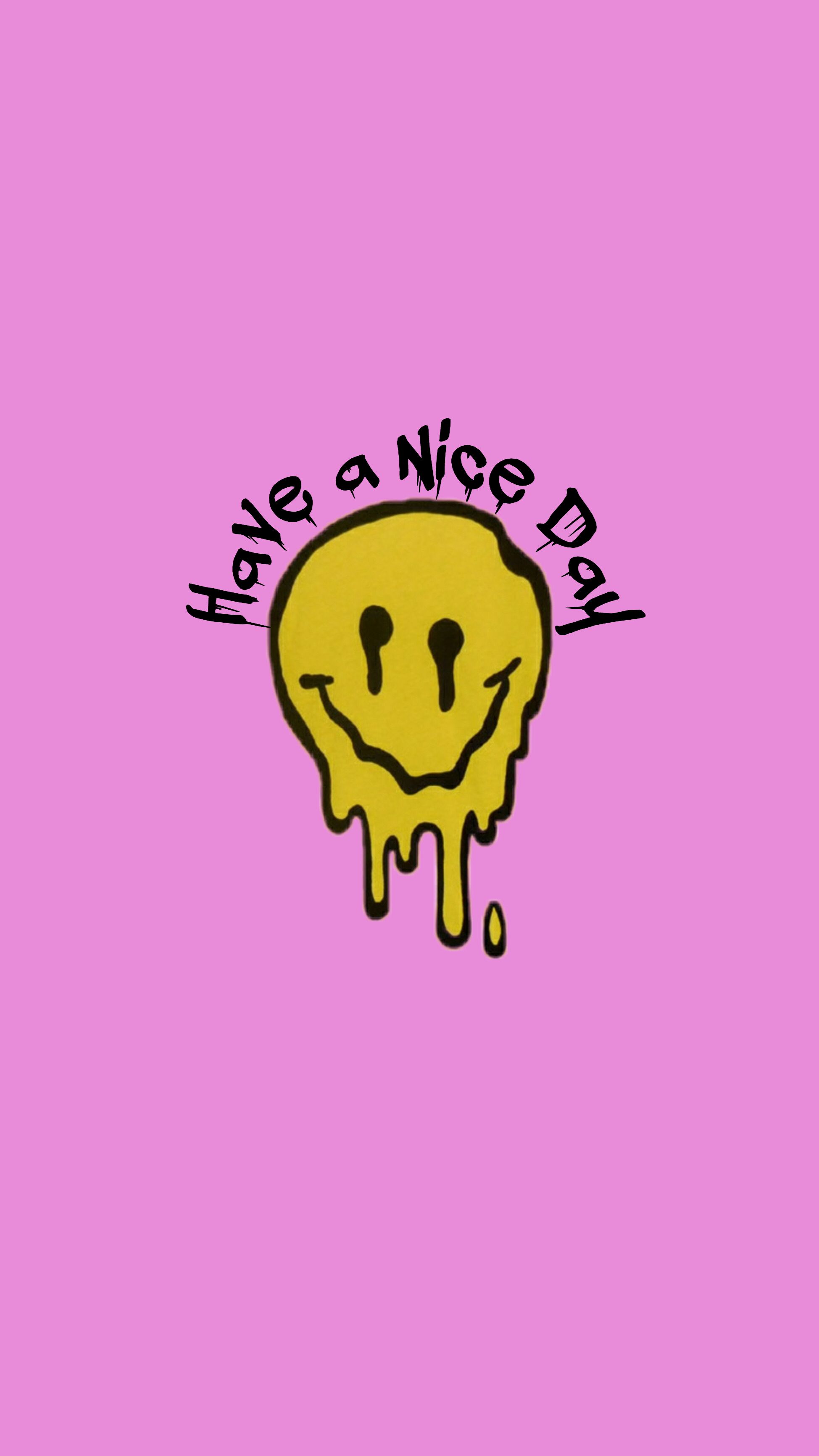 1949x3463 Drippy Smiley Face Wallpaper