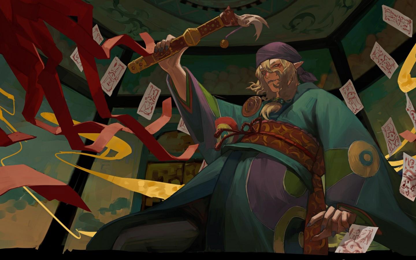 1440x900 Download 1440x900 Mononoke, Kusuriuri, Kimono, Elf Ears, Papers Wallpaper for MacBook Pro 15 inch, MacBook Air 13 inch