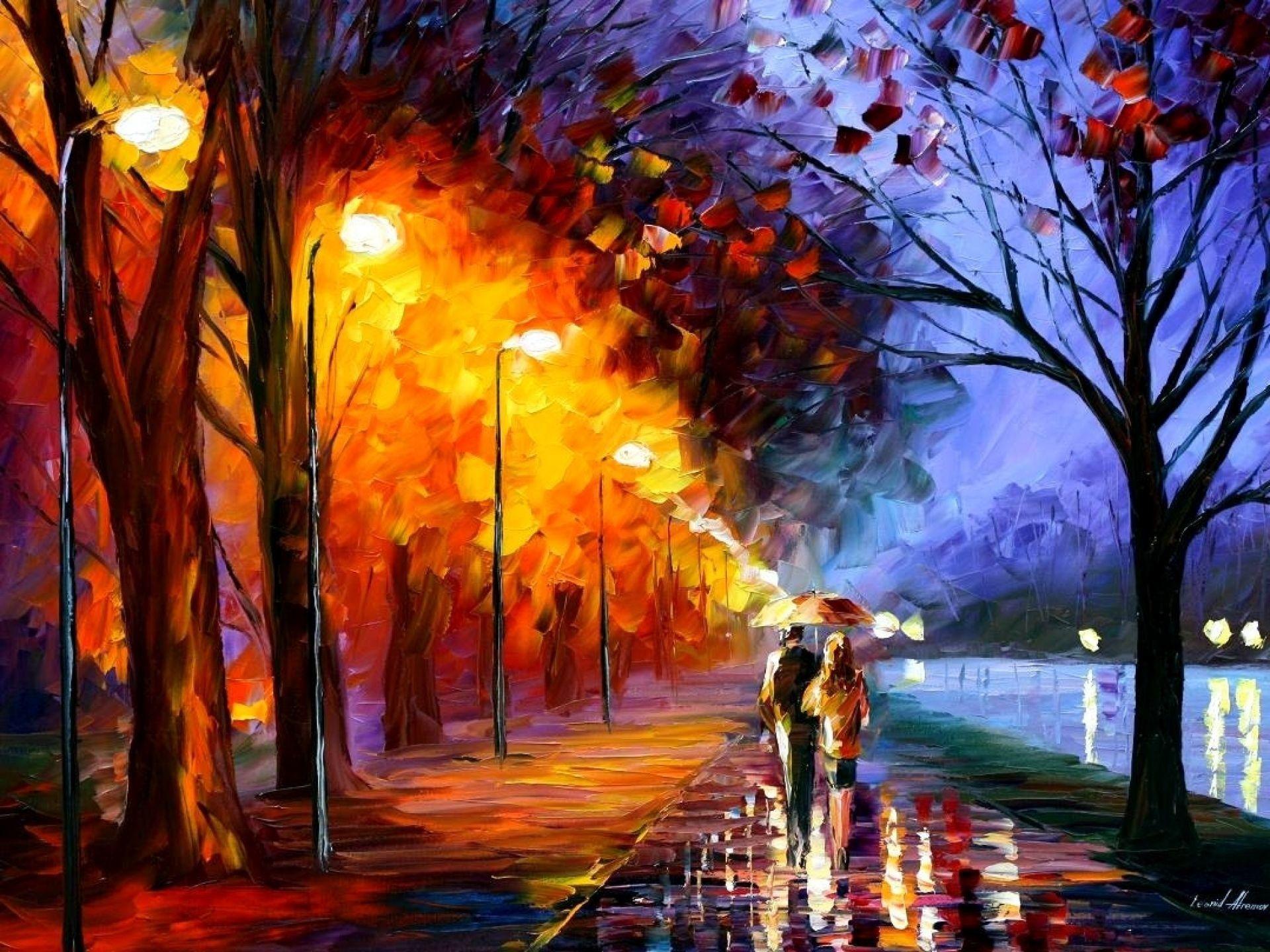 1920x1440 Leonid Afremov Wallpaper background picture