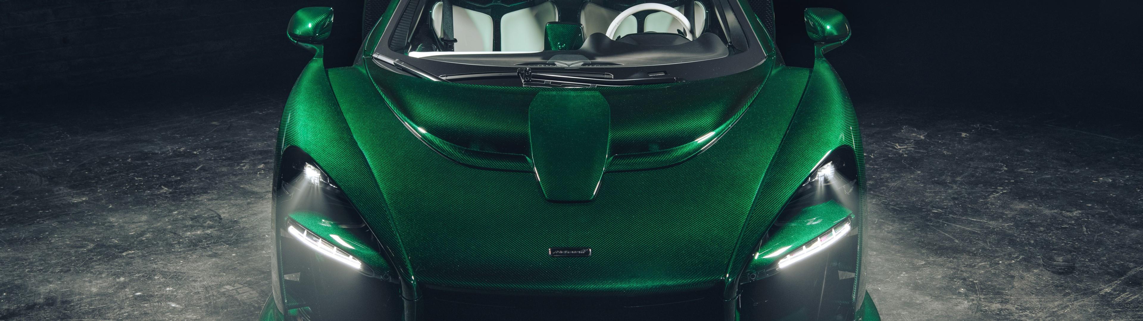 3840x1080 Download 3840x1080 Mclaren Senna Green, Supercars Wallpaper