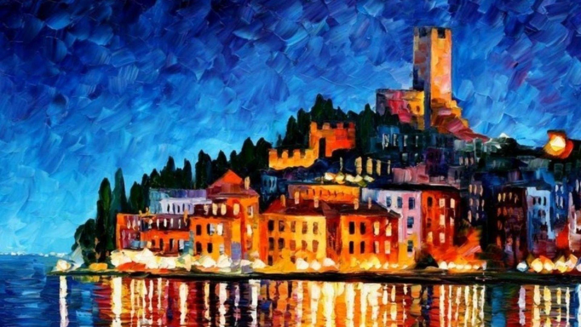 1920x1080 Awesome Leonid Afremov Wallpaper 1920×1080 Free. Wallpaper HD 2018
