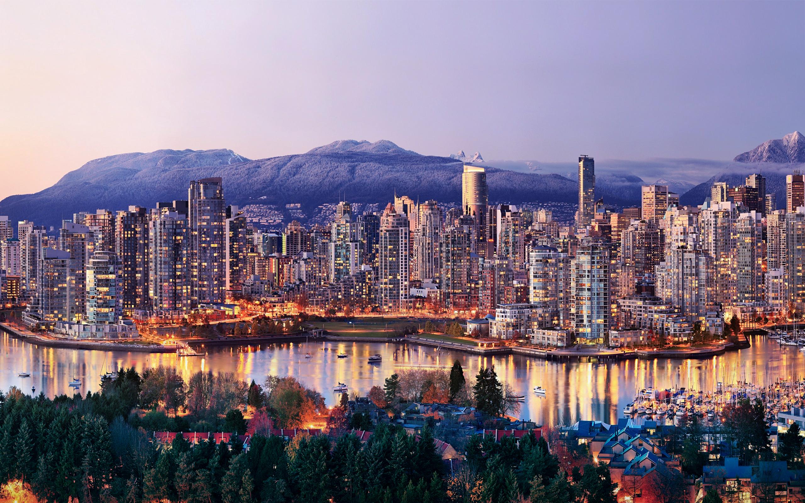2560x1600 Daily Wallpaper: Sunrise in Vancouver, Canada. I Like To Waste My Time