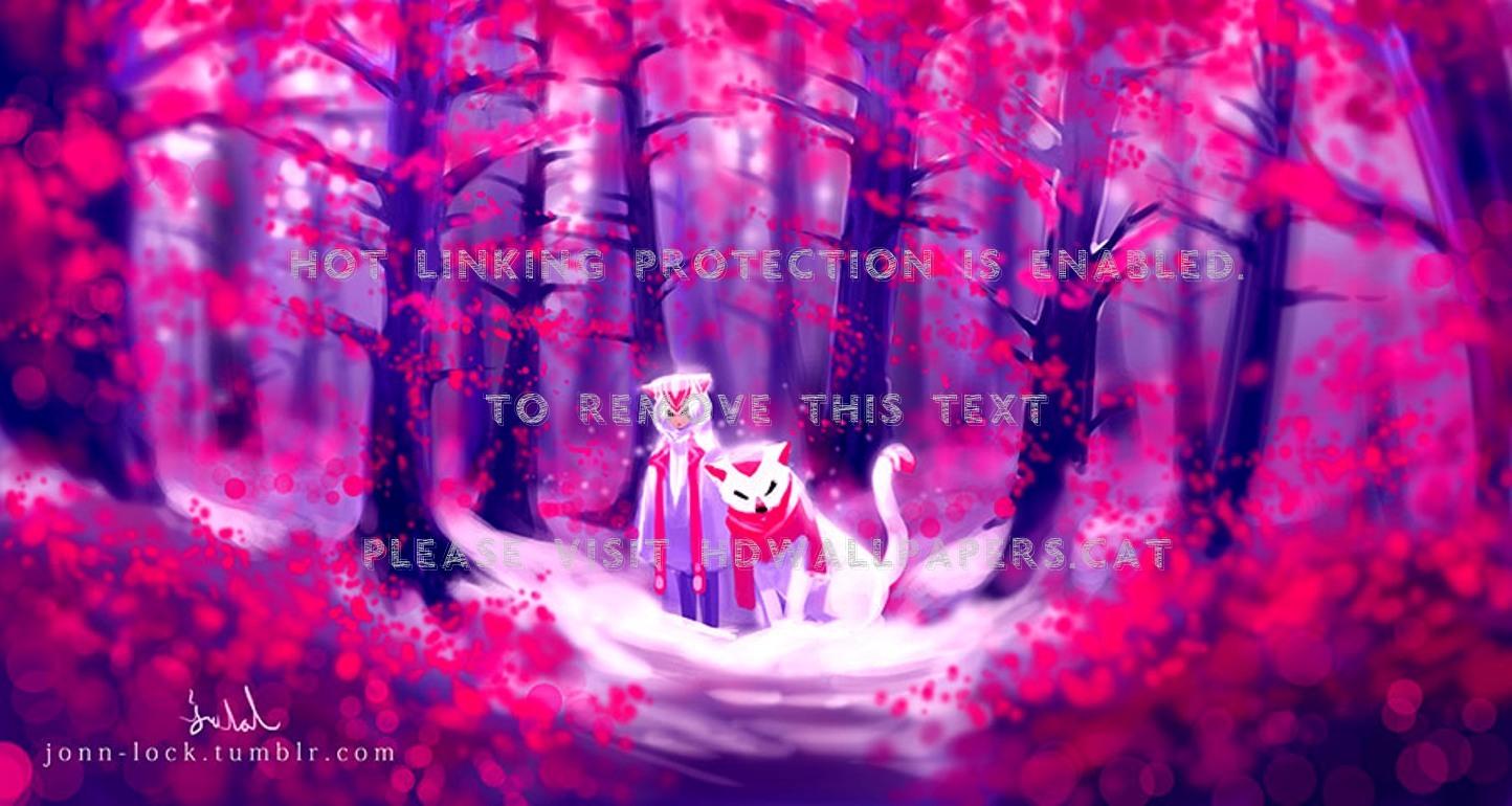 1444x770 crimson forest trees fantasy abstract