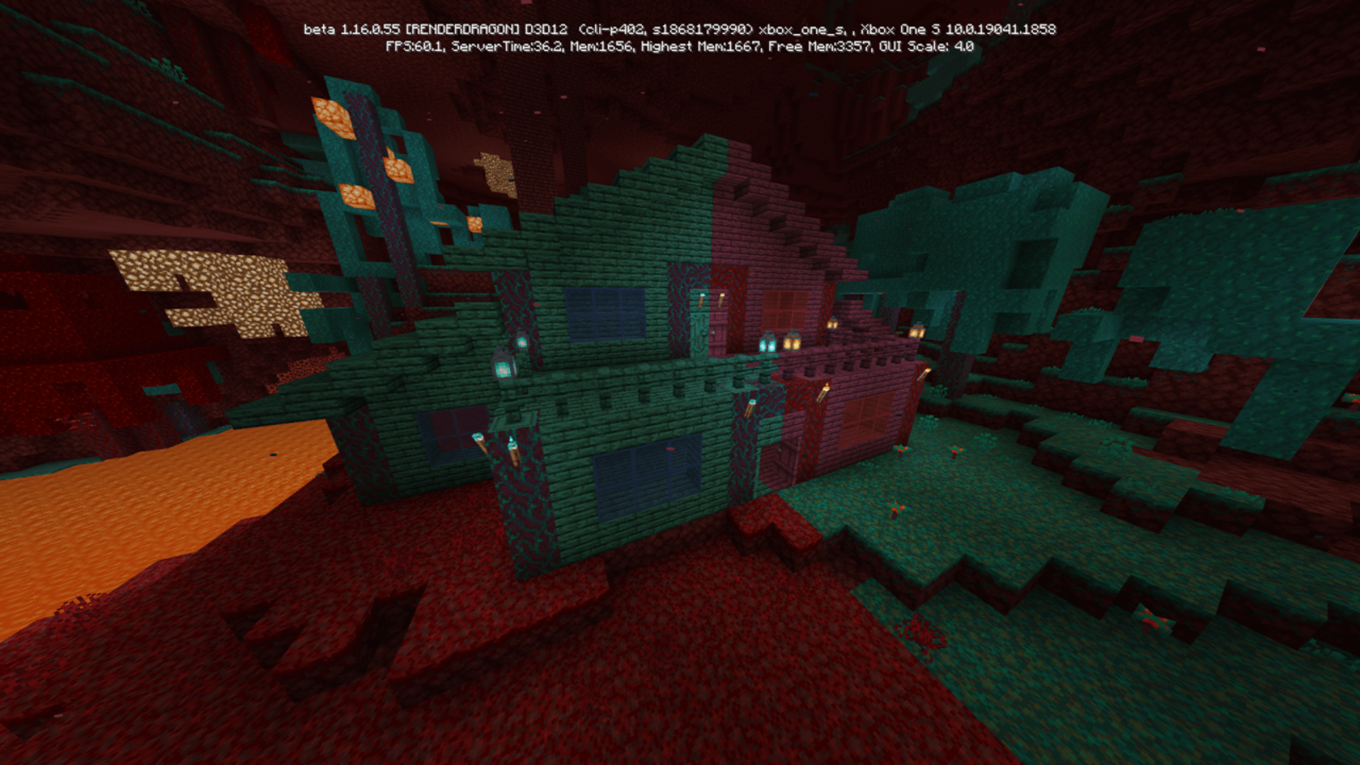 1920x1080 Here Is A Warped Crimson Build I Did. I Thought It Would Be Cool To Have Warped Side In Crimson Forest And Crimson In Warped Forest