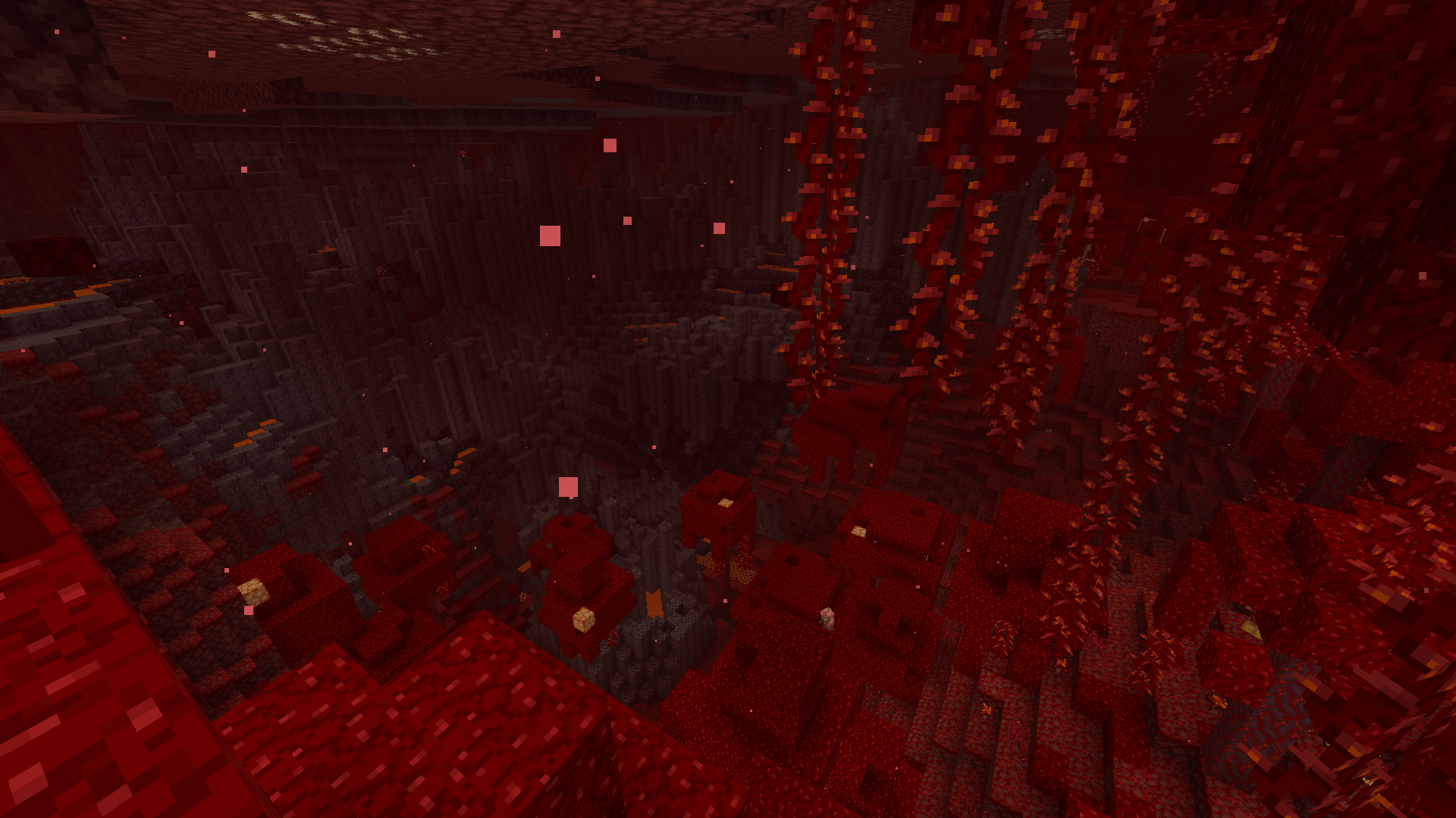 1920x1080 Cool image which a Crimson Forest and a Basalt Delta collides that I felt like sharing