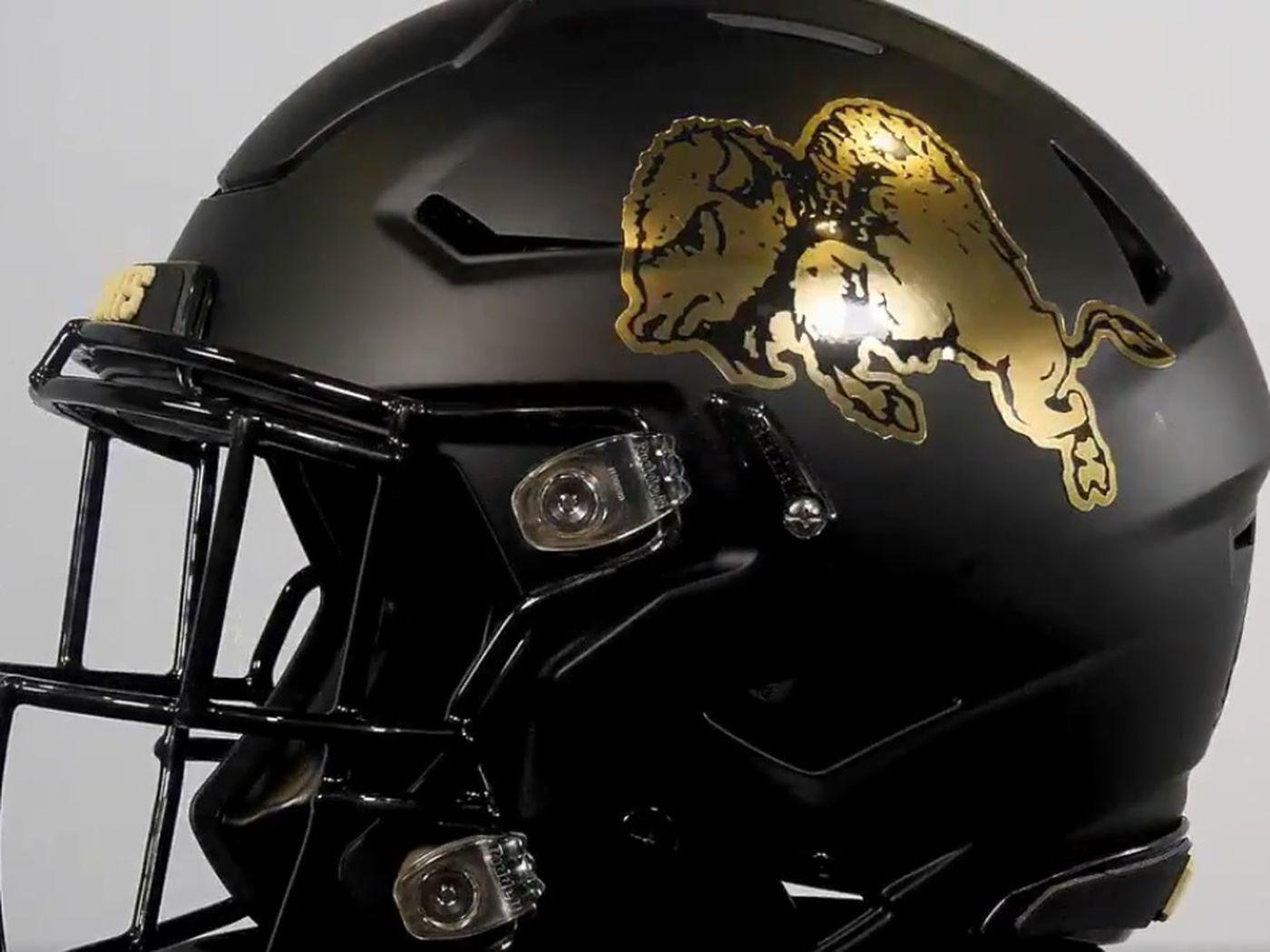 1400x1050 Colorado unveils original logo helmets for USC Ralphie Report