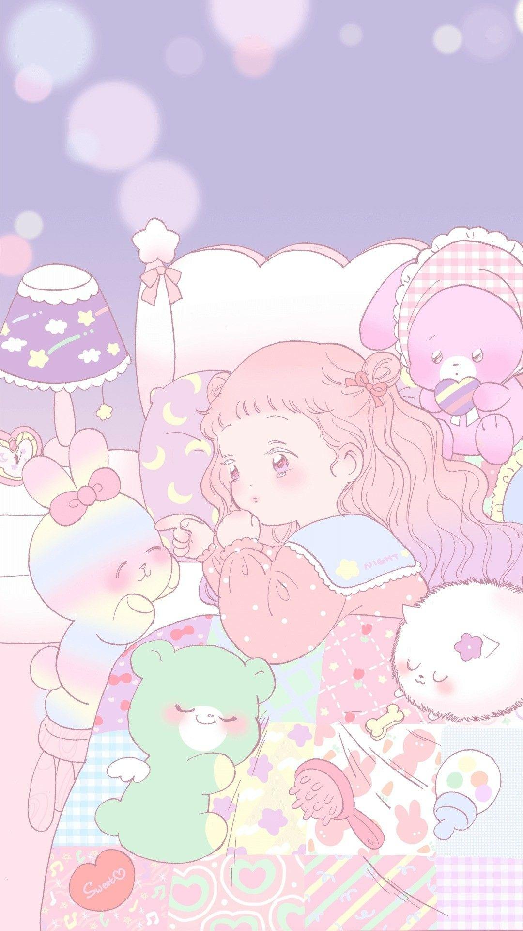 1080x1920 Kawaii Cartoon Wallpaper