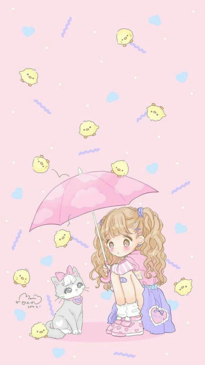 700x1247 Pastel Mobile Anime Kawaii Wallpaper