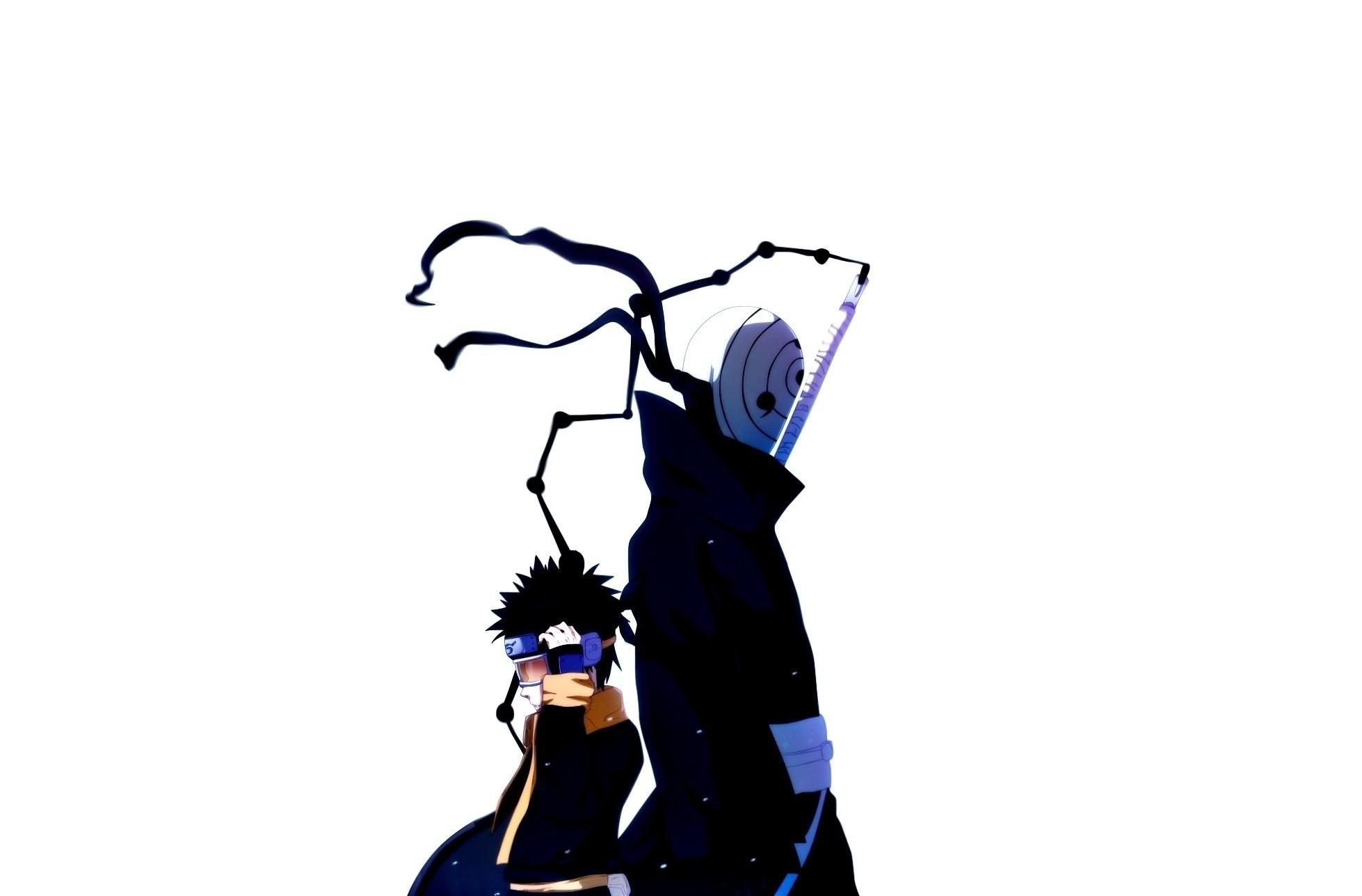 1958x1288 naruto, Shippuden, Uchiha, Obito, Tobi, White, Background Wallpaper HD / Desktop and Mobile Background