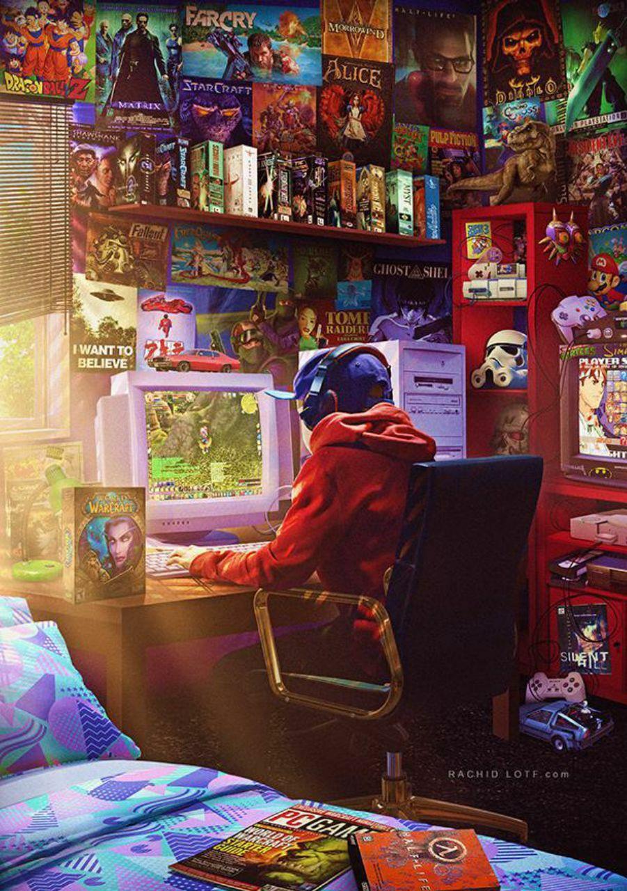 Retro Game Room Wallpapers - Top Free Retro Game Room Backgrounds - WallpaperAccess