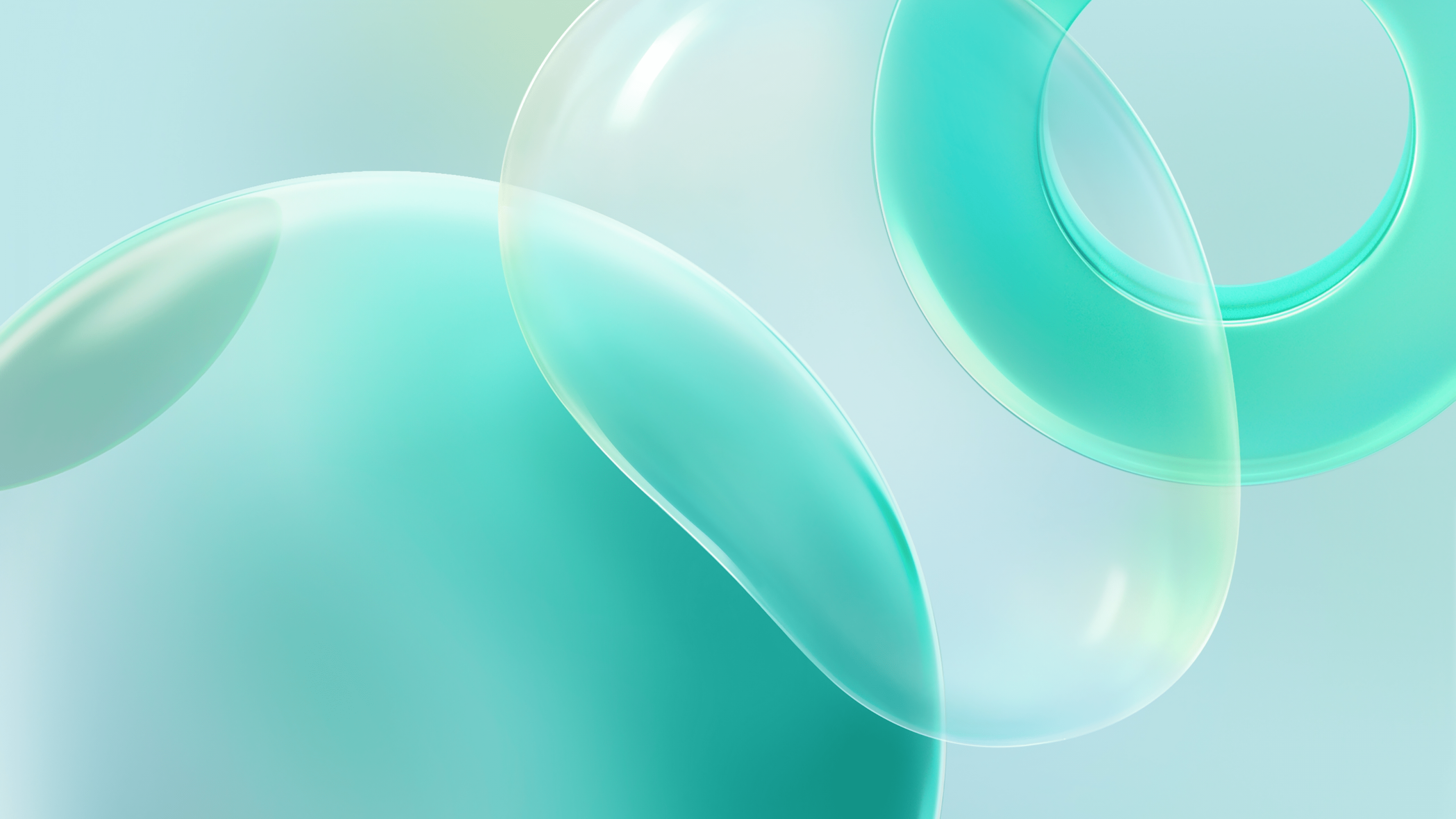 3840x2160 Huawei Nova 8 Pro Wallpaper 4K, Bubble, Circle, White background, Teal, Green, Abstract
