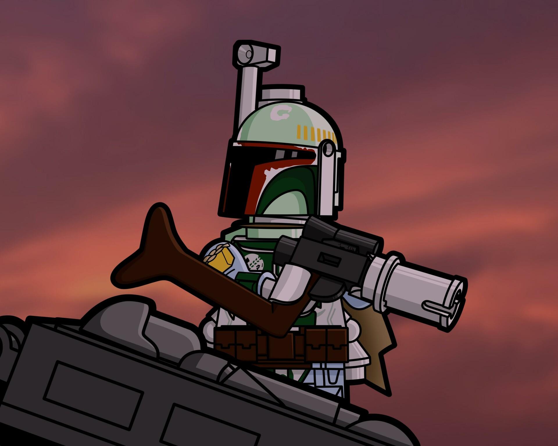 1920x1536 LEGO Departure of Boba Fett Scene, Lucas Schultz