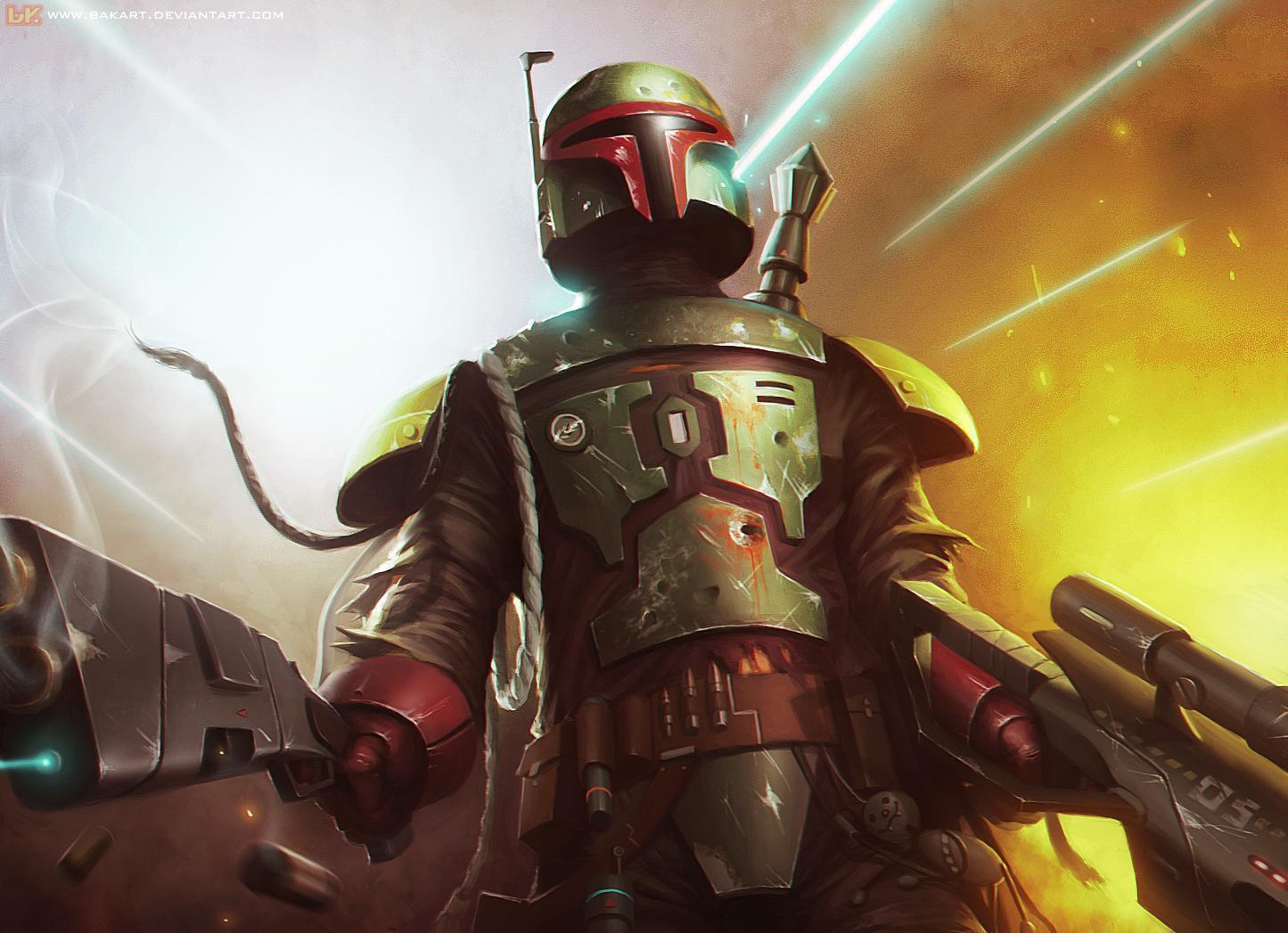1445x1047 Boba Fett Wallpaper