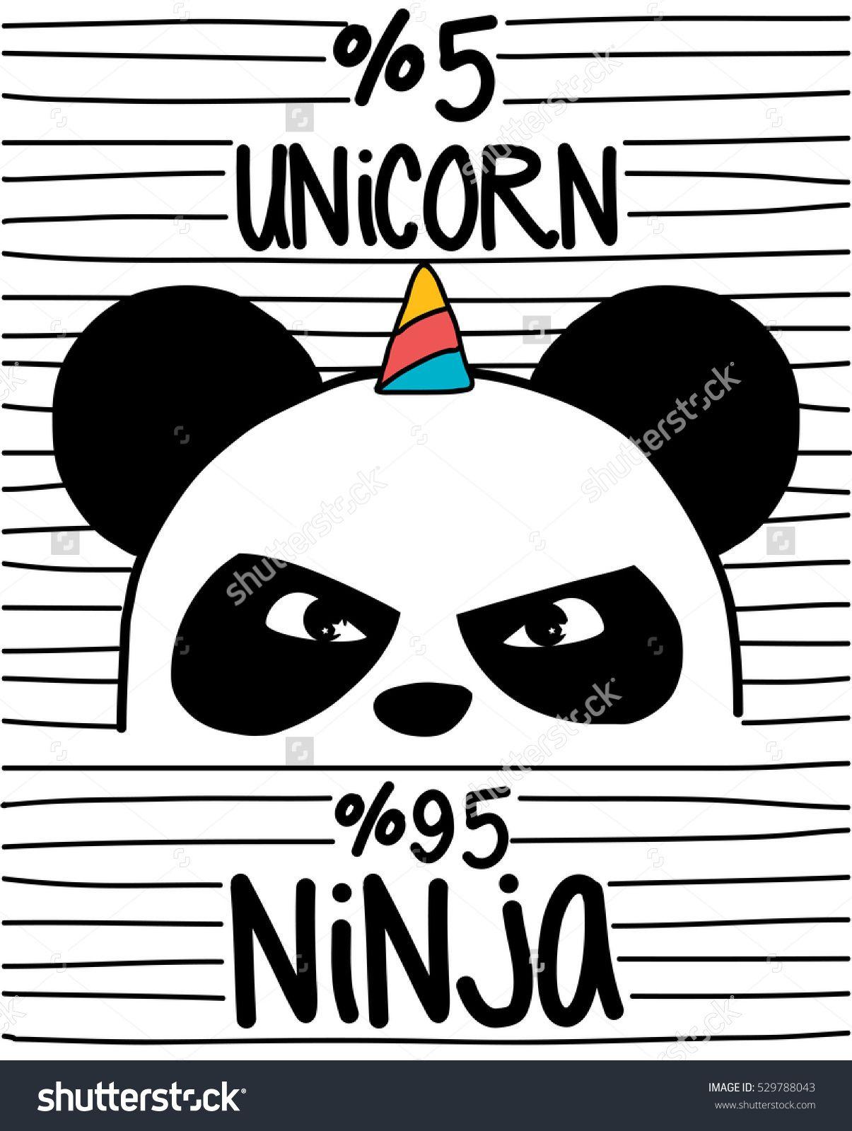 1205x1600 5% unicorn 95% ninja. Hipster drawings, Panda wallpaper, Unicorn