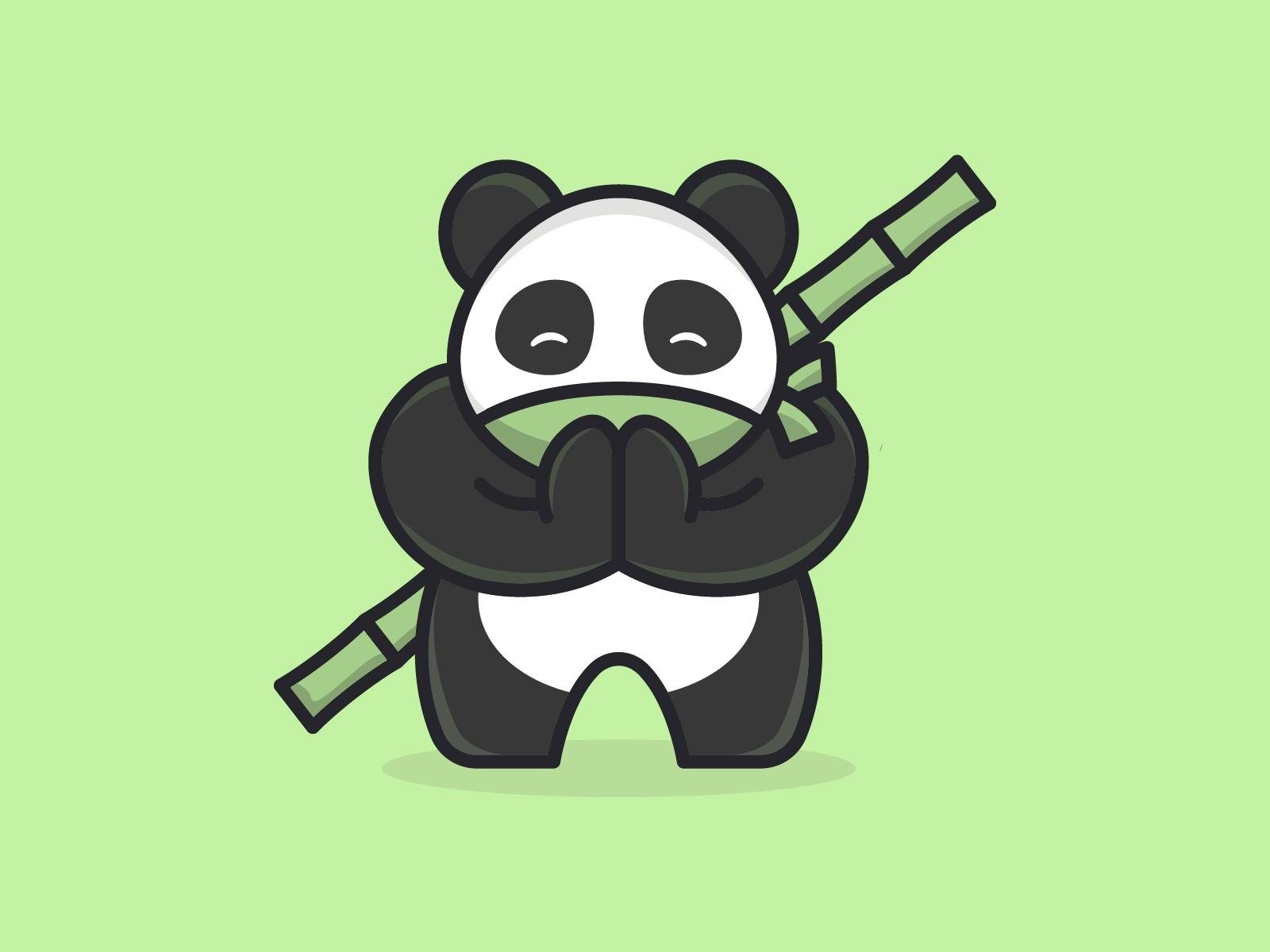 1600x1200 Ninja Panda by Andika on Dribbble