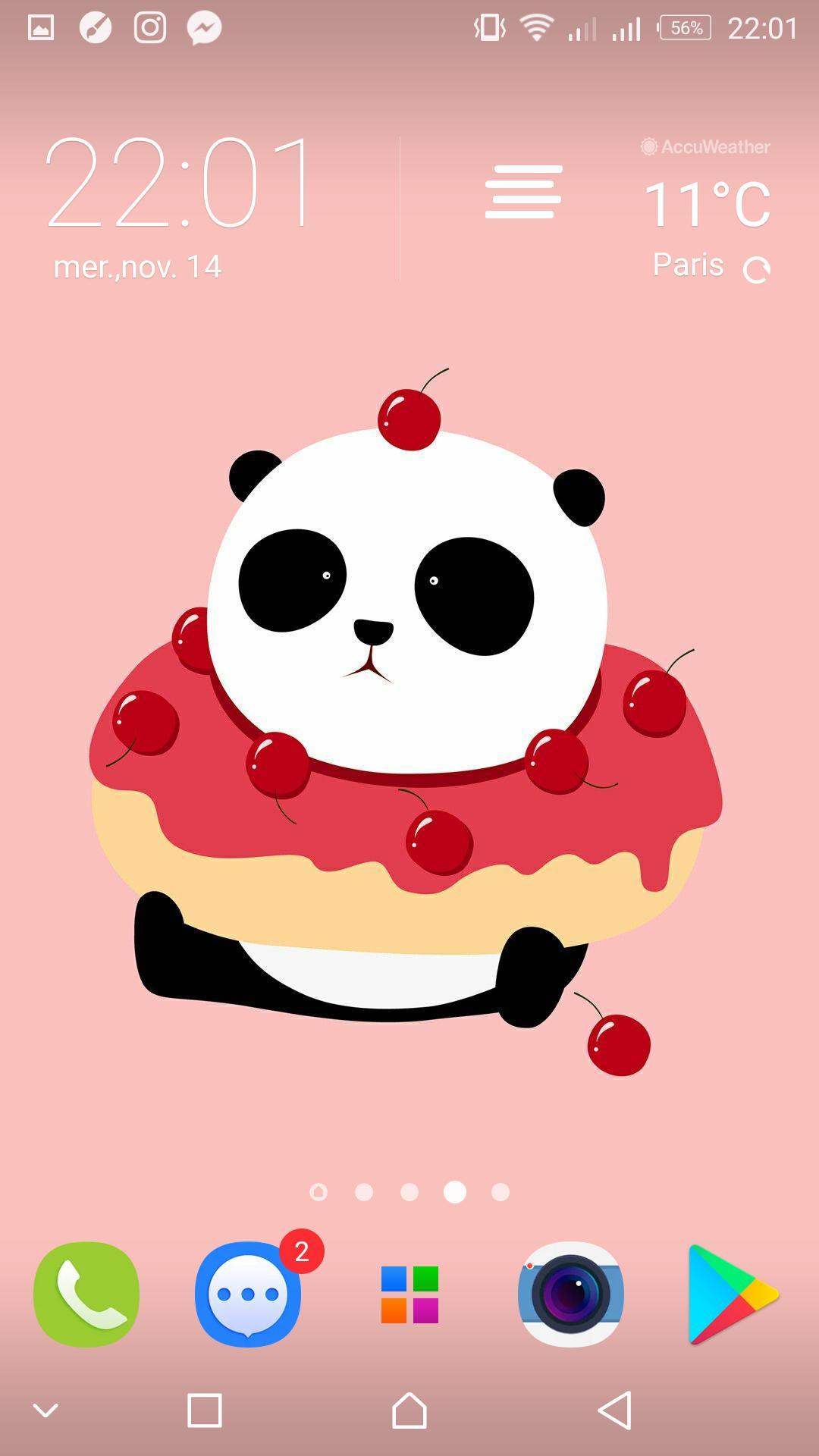 1080x1920 Panda Unicorn Wallpaper