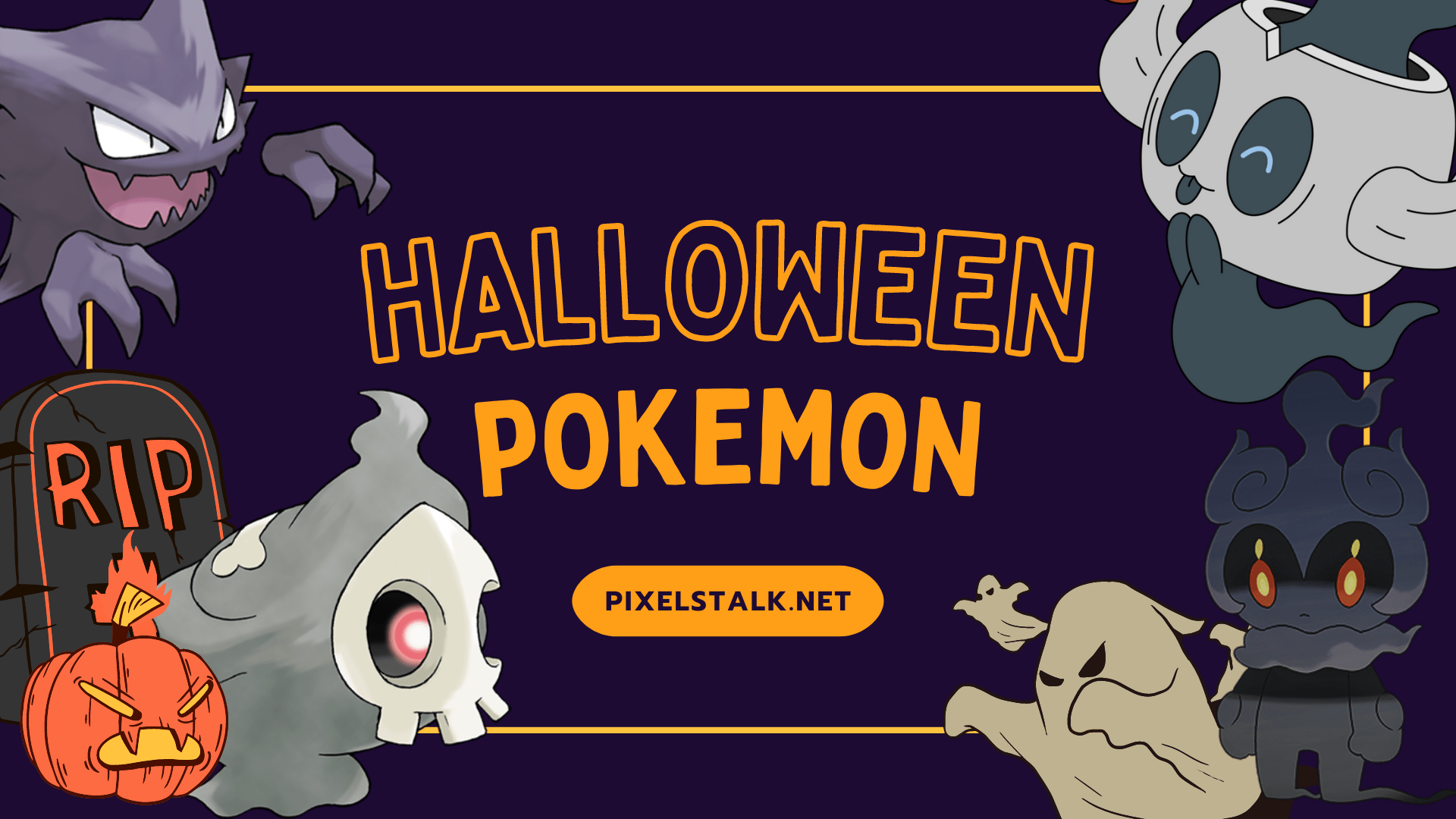 1920x1080 Pokemon Halloween Wallpaper for Desktop, PC and Mobile