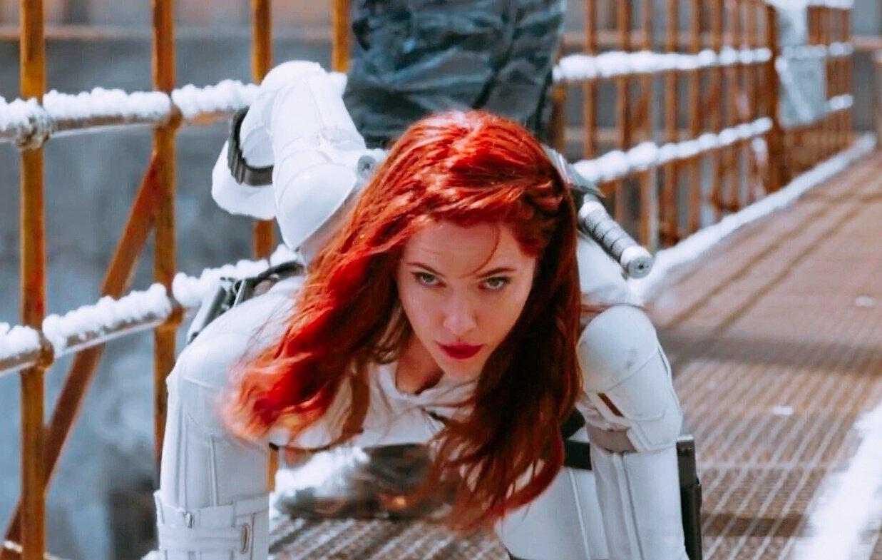 1237x785 Scarlett Johansson in & as Black Widow Trailers, Dialogues & Wallpaper