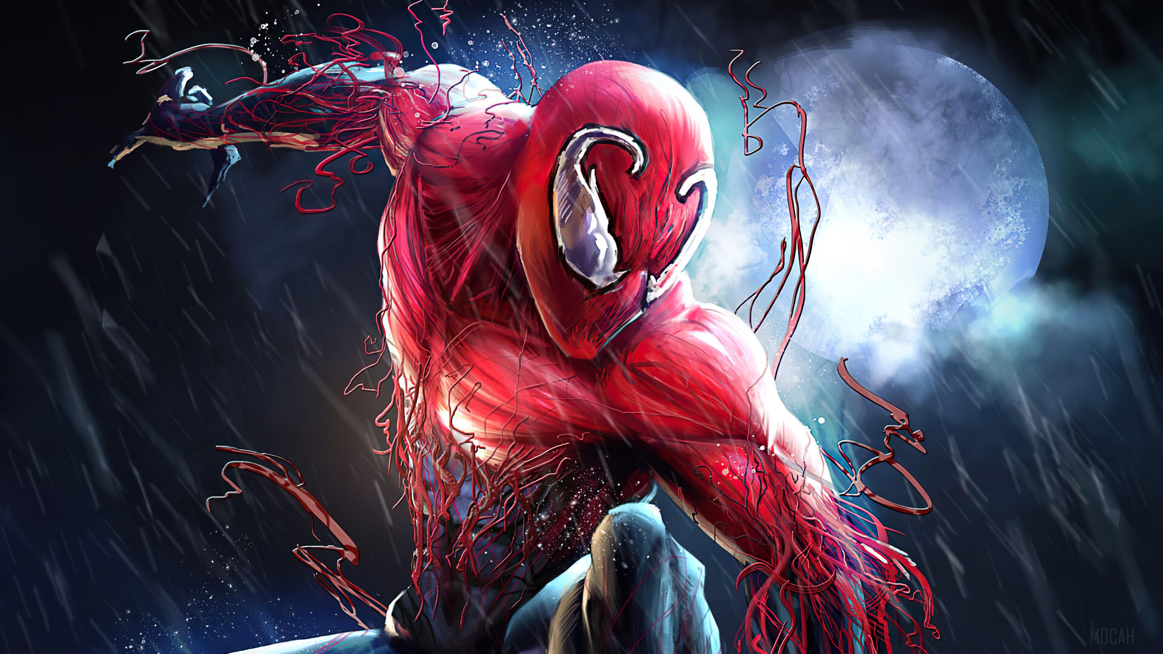3840x2160 Spider Man, Marvel Comics, Superhero, Comics, Comic, Superheroes, Toxin, Symbiote, Costume 4k Wallpaper HD Wallpaper