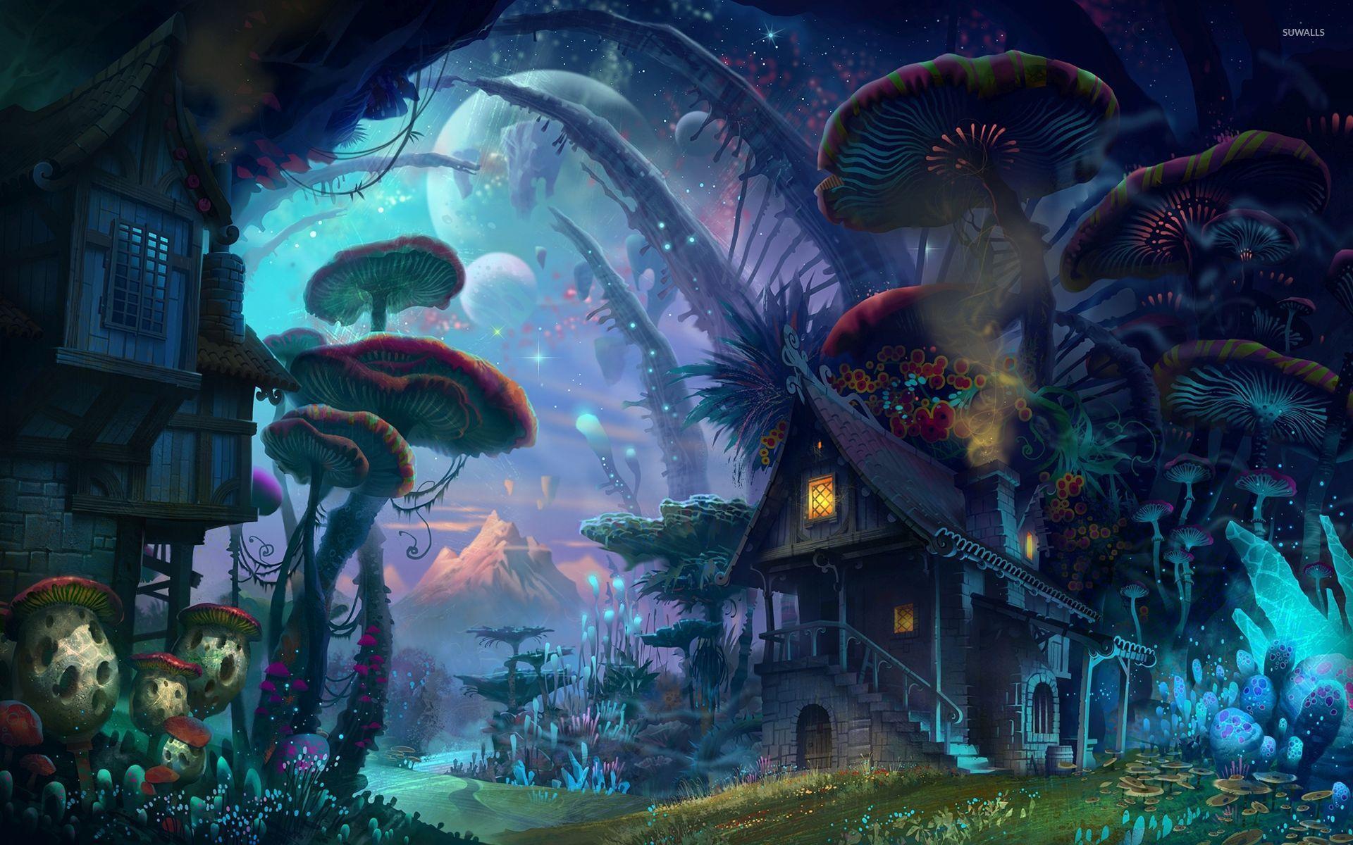 1920x1200 Mushroom House Wallpaper 26937