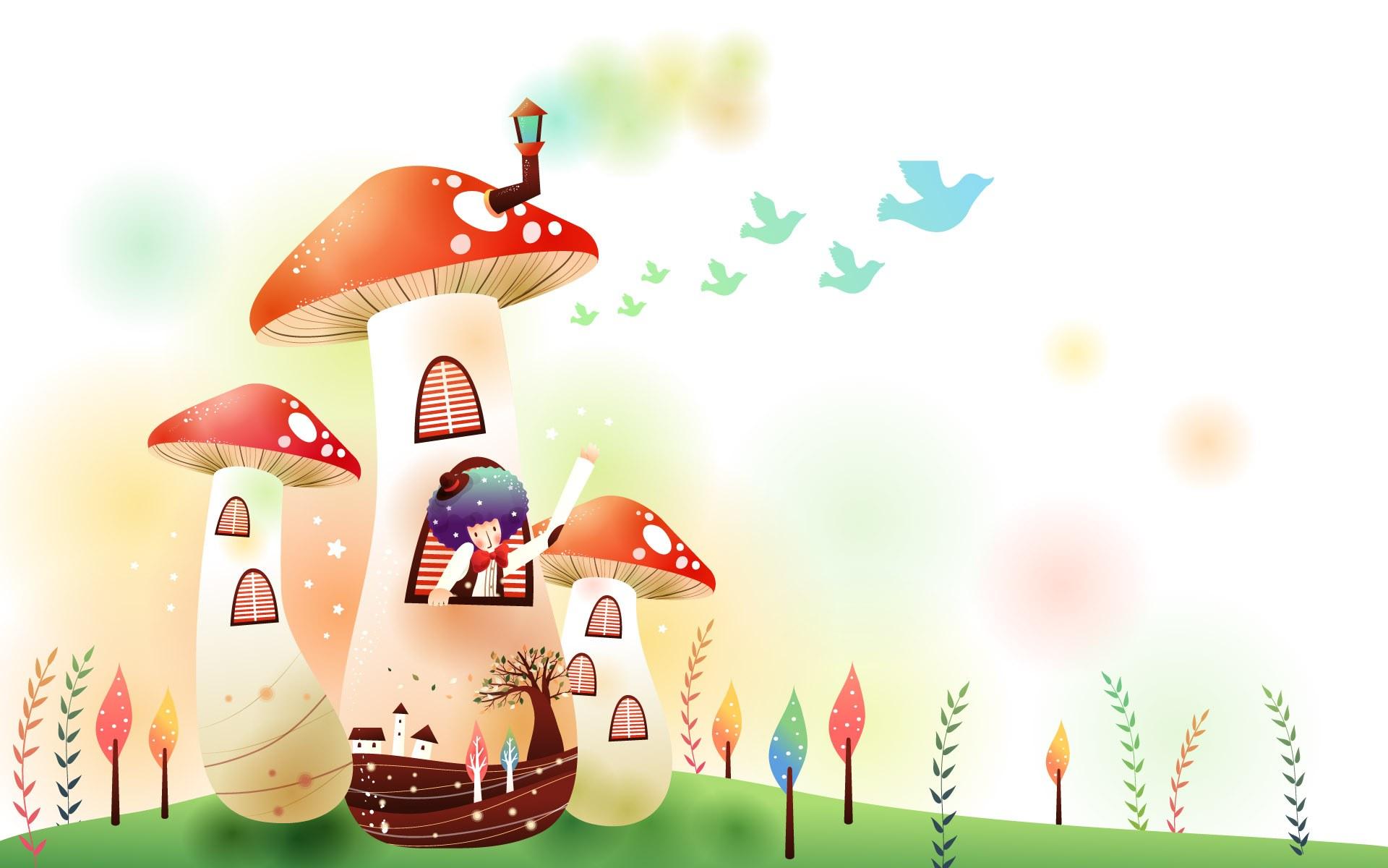 1920x1200 My mushroom house Wallpaper Wallpaper 76600