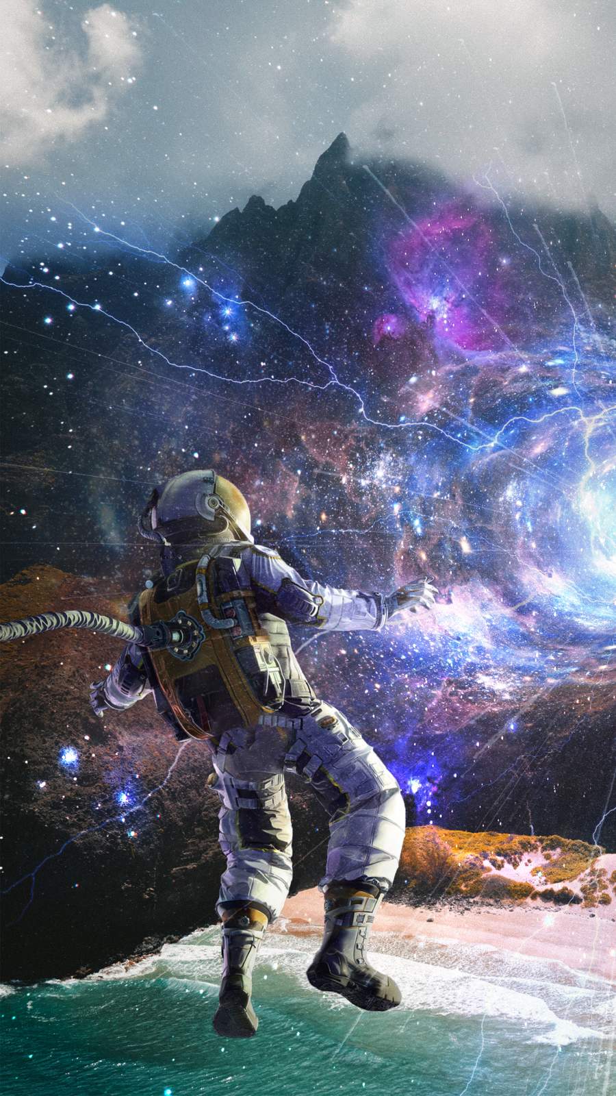 900x1600 Deep Space Astronaut IPhone Wallpaper Wallpaper : iPhone Wallpaper