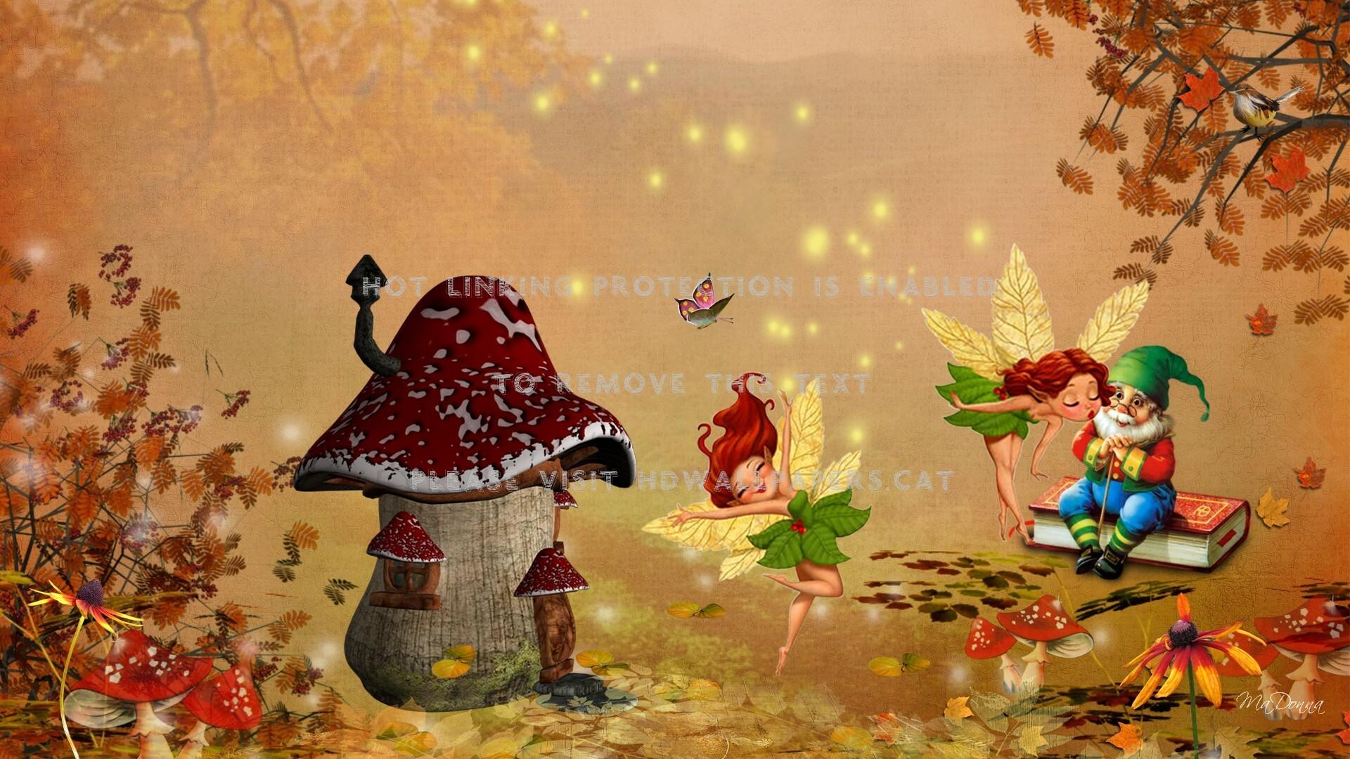 1920x1080 romantic fall firefox persona mushroom house