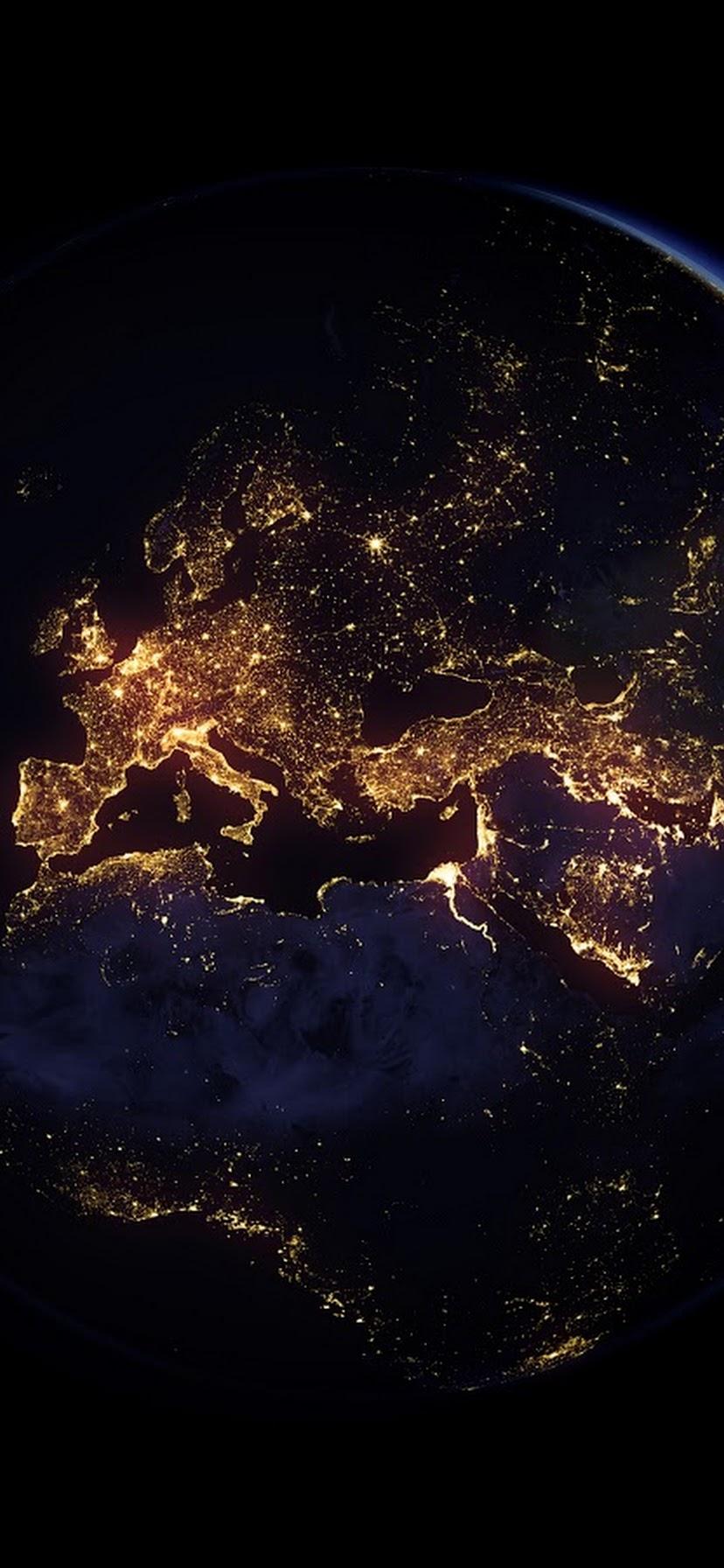 828x1792 Planet Earth Space 8K Wallpaper