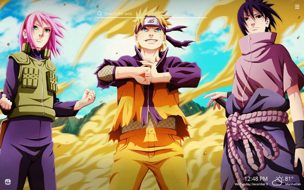 1280x800 Naruto HD Wallpaper New Tab Theme Edge Addons