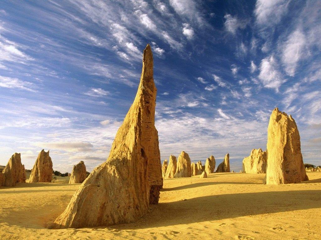 1024x768 Desert Pinnacles Western Australia Sand Nambung National Park