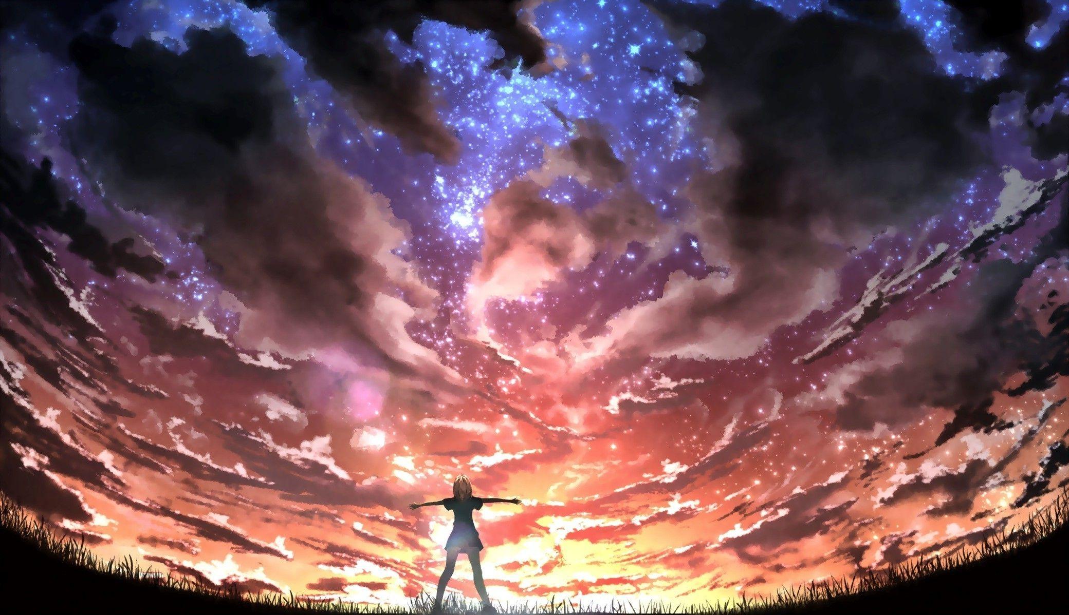 2080x1198 Anime Art Wallpaper
