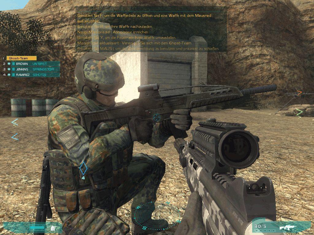 1024x768 Bundeswehr Camouflage addon Clancy's Ghost Recon Advanced Warfighter 2
