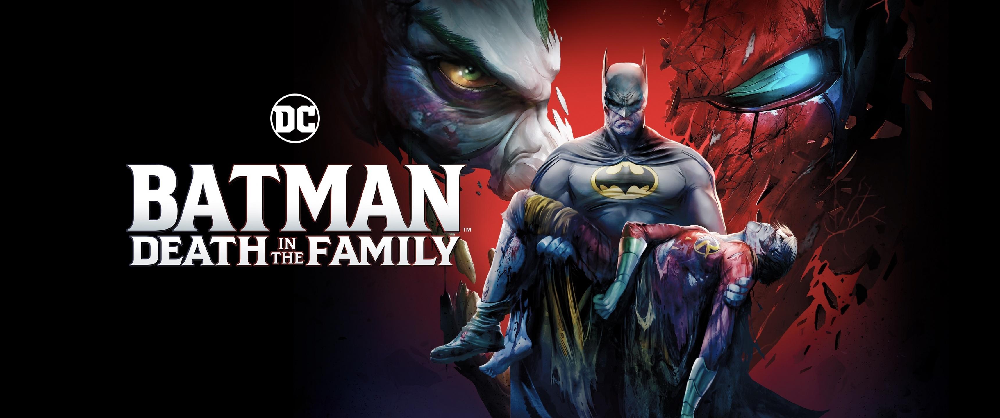 3440x1440 Batman: Death in the Family Wallpaper 4K, Batman, Robin, Animation, DC Comics, Movies